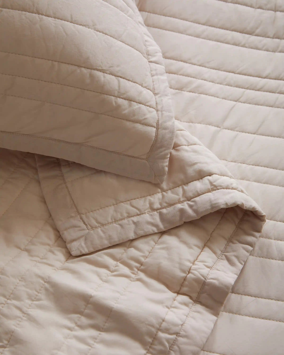 Organic Cotton Stripe Stitch Quilt