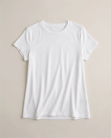 Cotton Modal Crew Neck Swing Tee