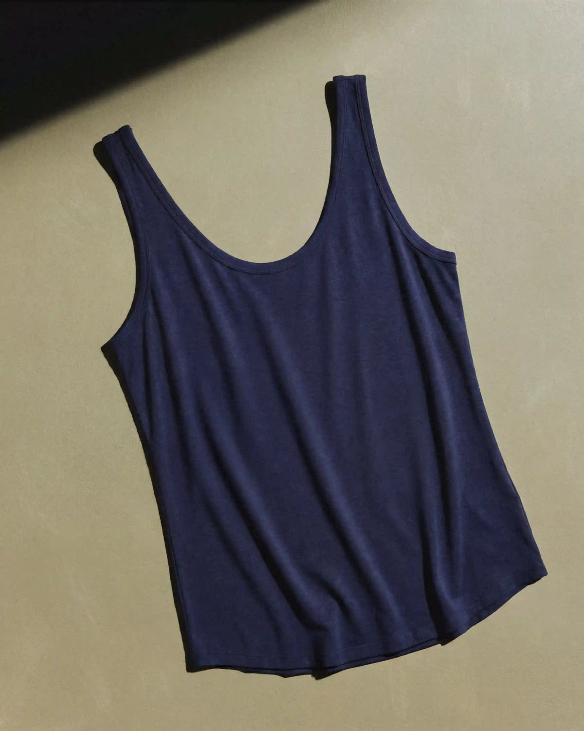 Cotton Modal Double Scoop Neck Tank