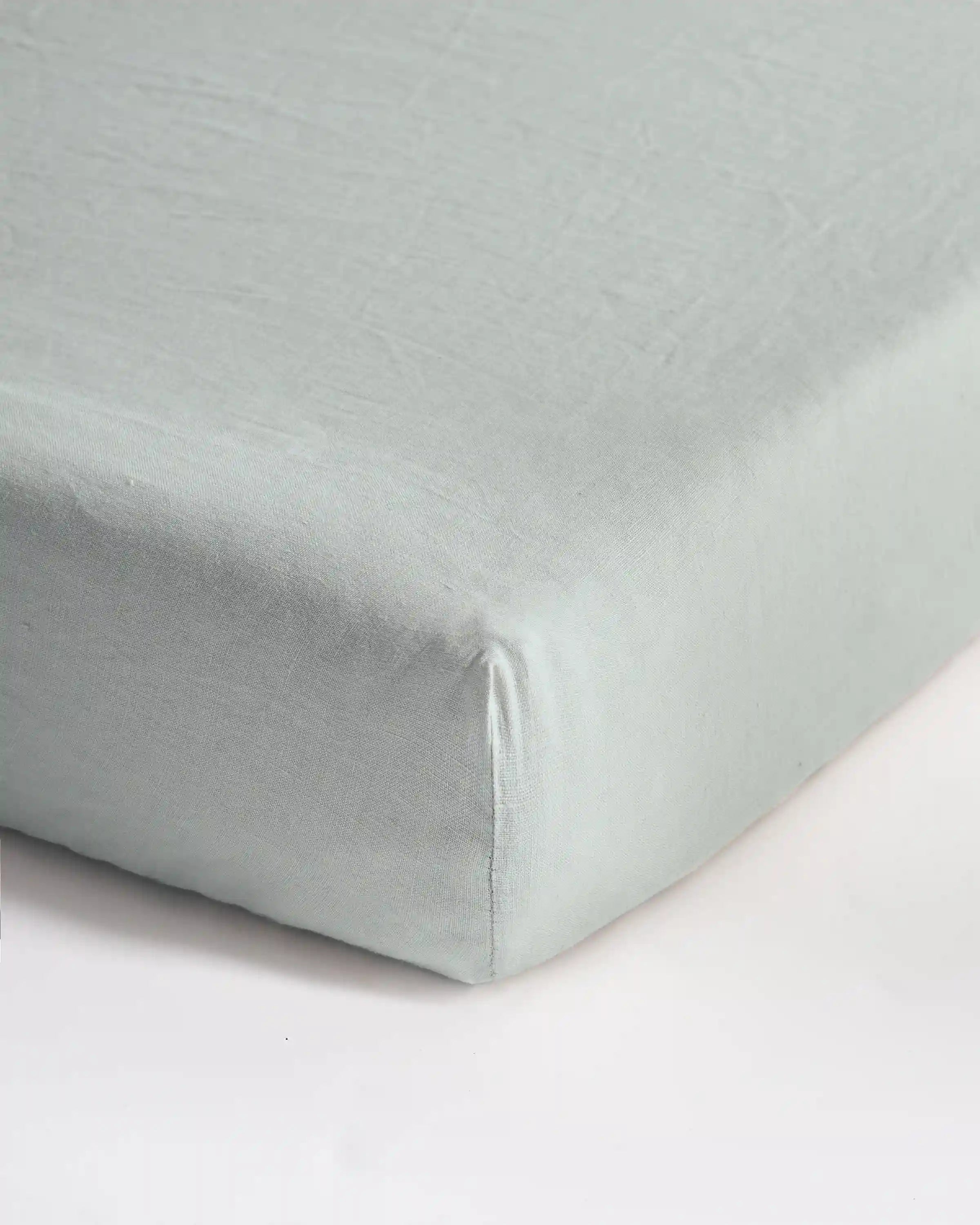 European Linen Fitted Crib Sheet