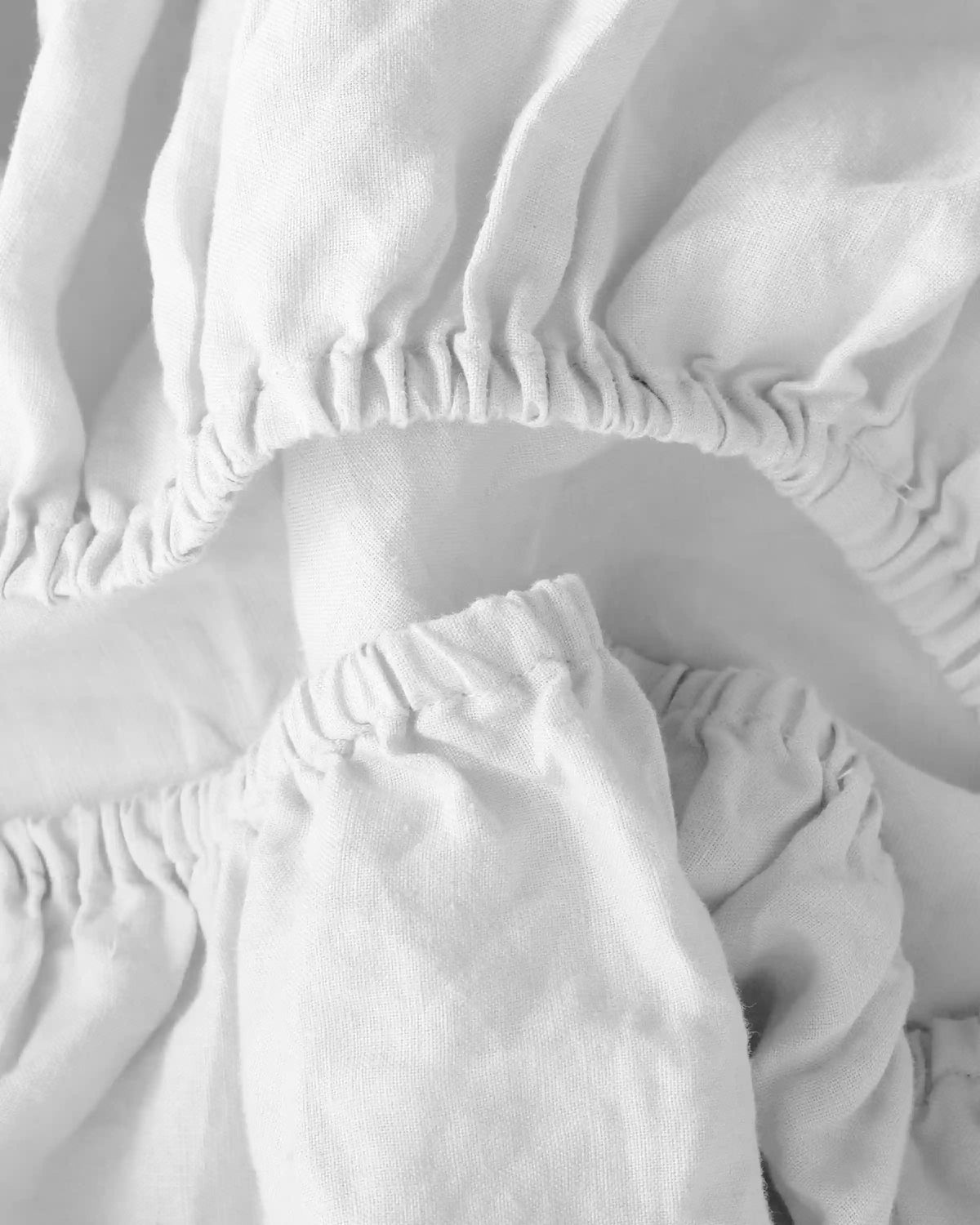 European Linen Fitted Crib Sheet