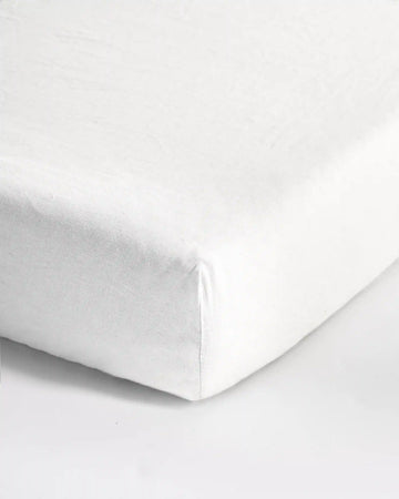 European Linen Fitted Crib Sheet