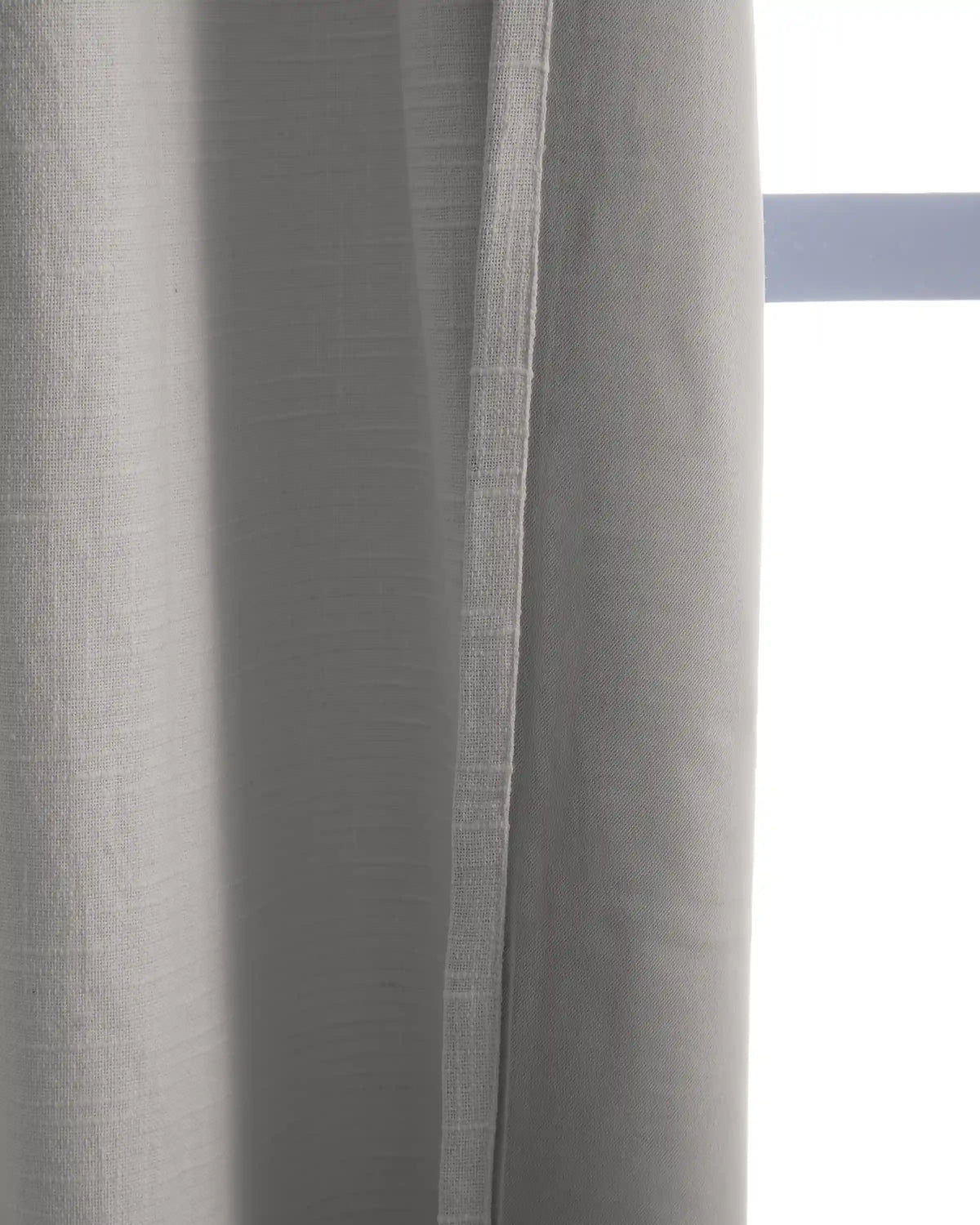 Cotton Slub Room Darkening Curtain - Single Panel