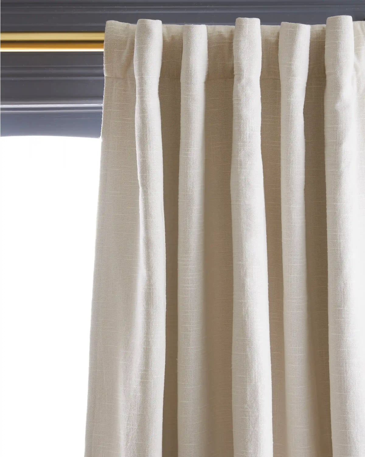 Cotton Slub Room Darkening Curtain - Single Panel