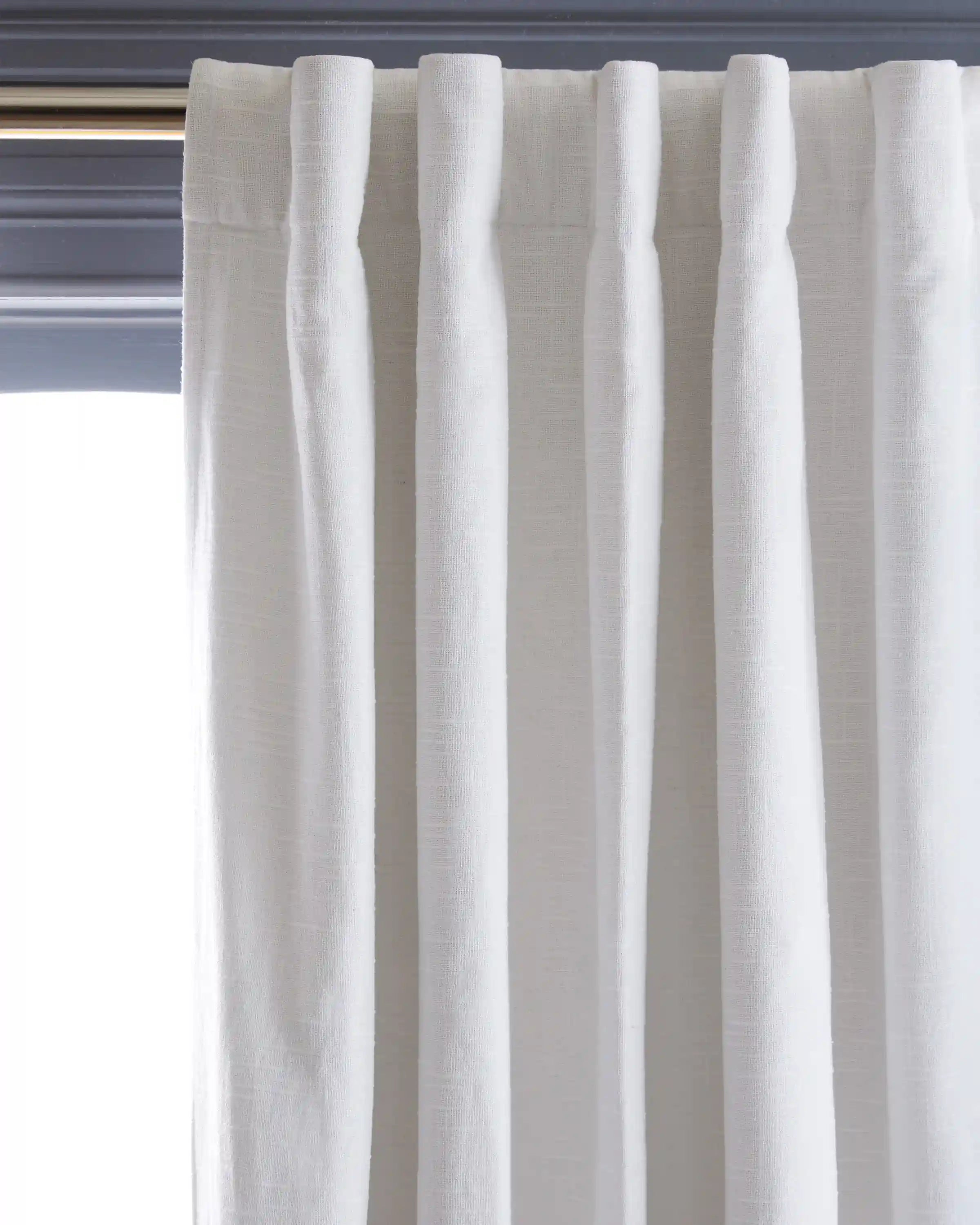 Cotton Slub Room Darkening Curtain - Single Panel