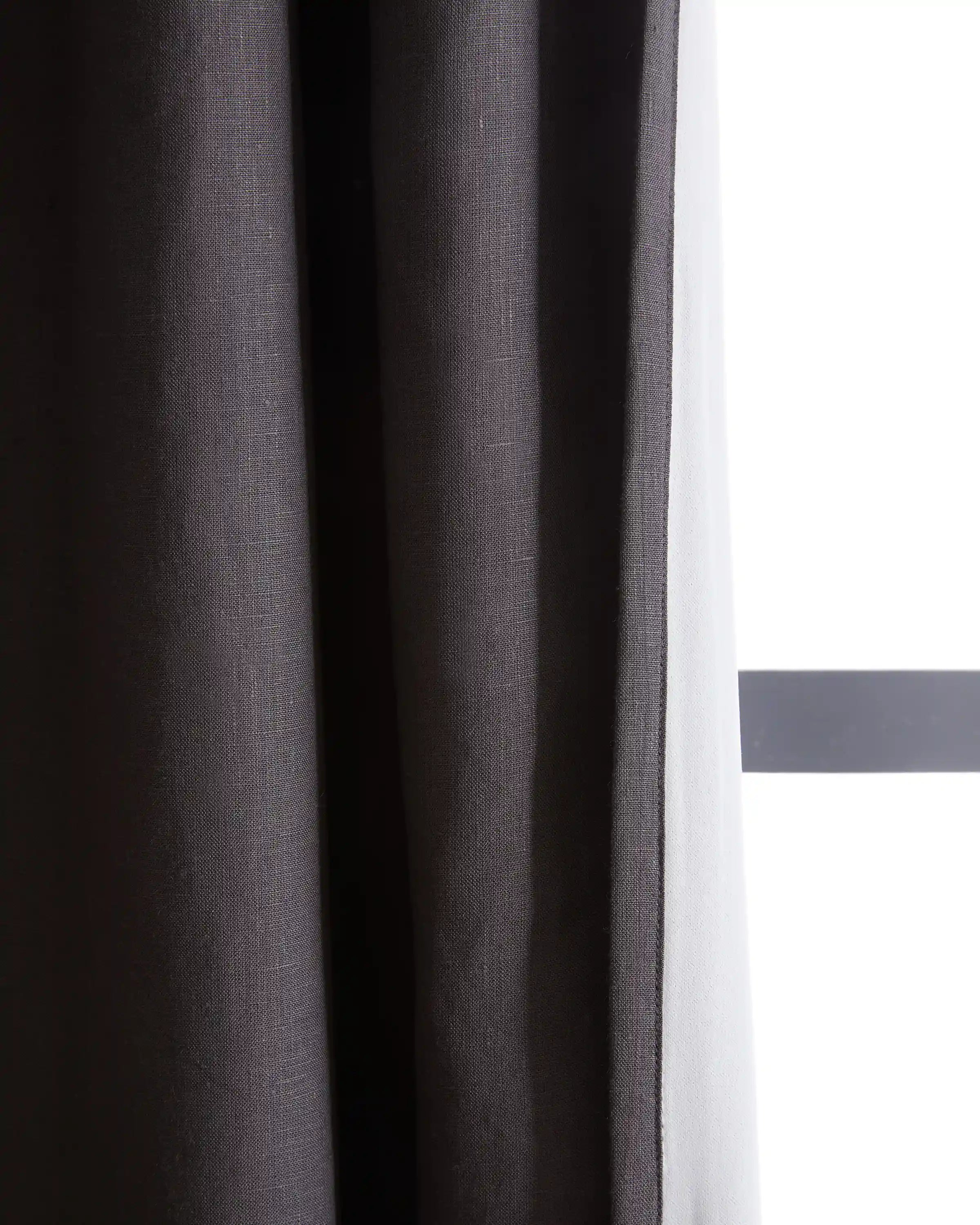 European Linen Room Darkening Curtain - Single Panel