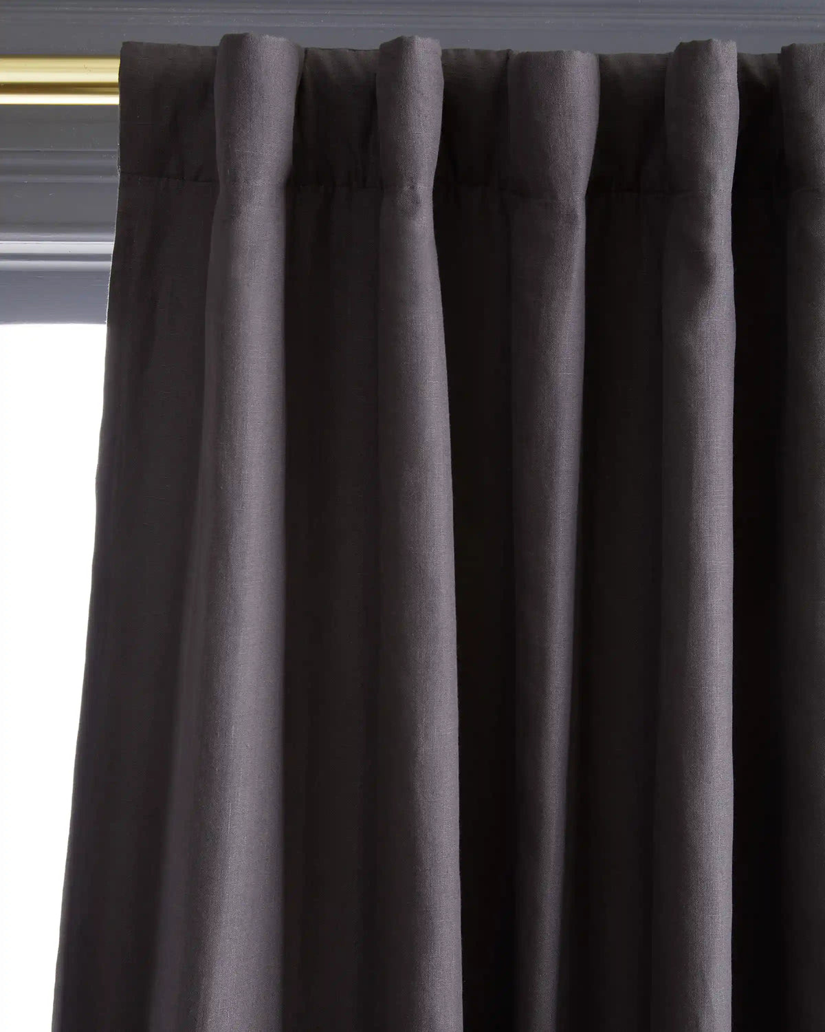 European Linen Room Darkening Curtain - Single Panel