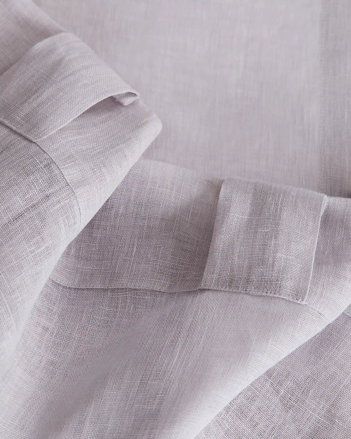 European Linen Sheer Curtain Set (Set of 2)