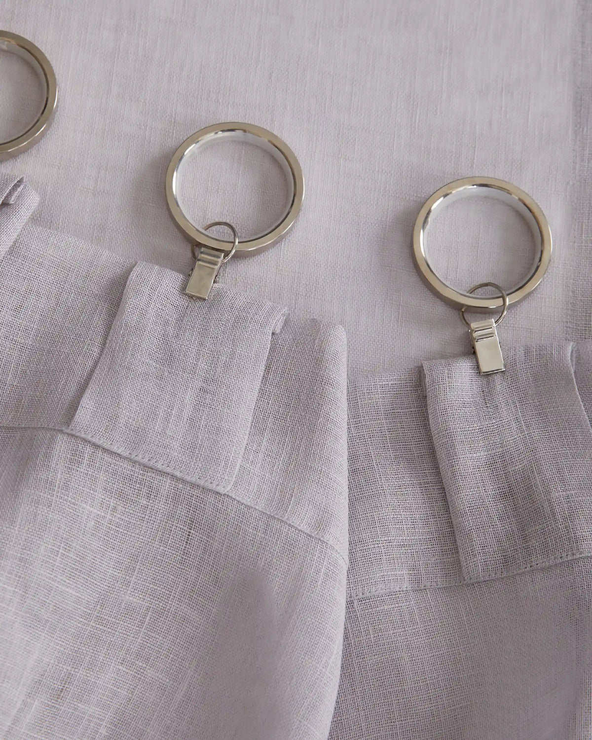 European Linen Sheer Curtain Set (Set of 2)