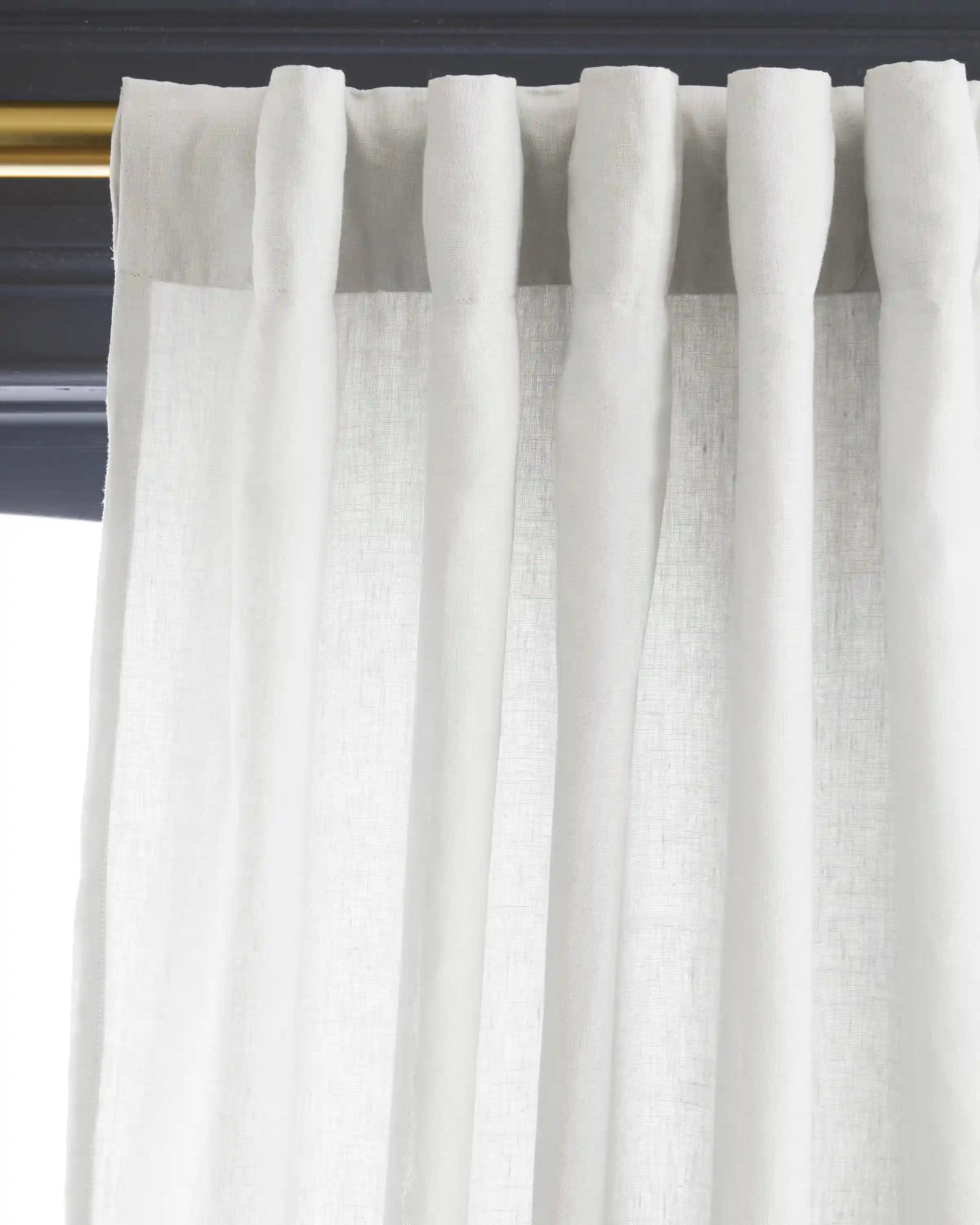 European Linen Curtain - Single Panel