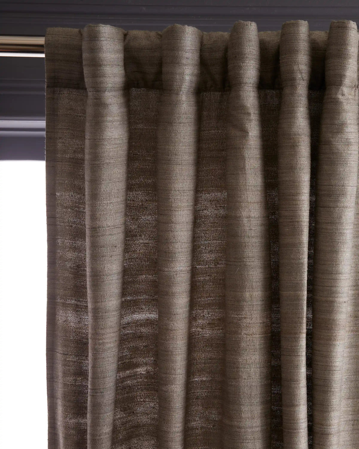 Raw Silk Curtain - Single Panel