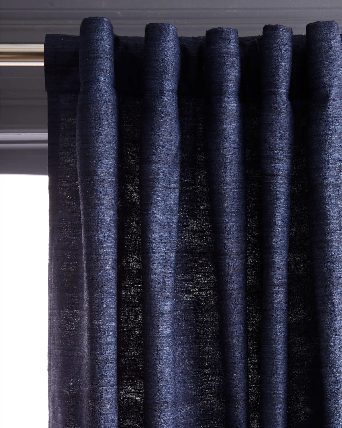 Raw Silk Curtain - Single Panel