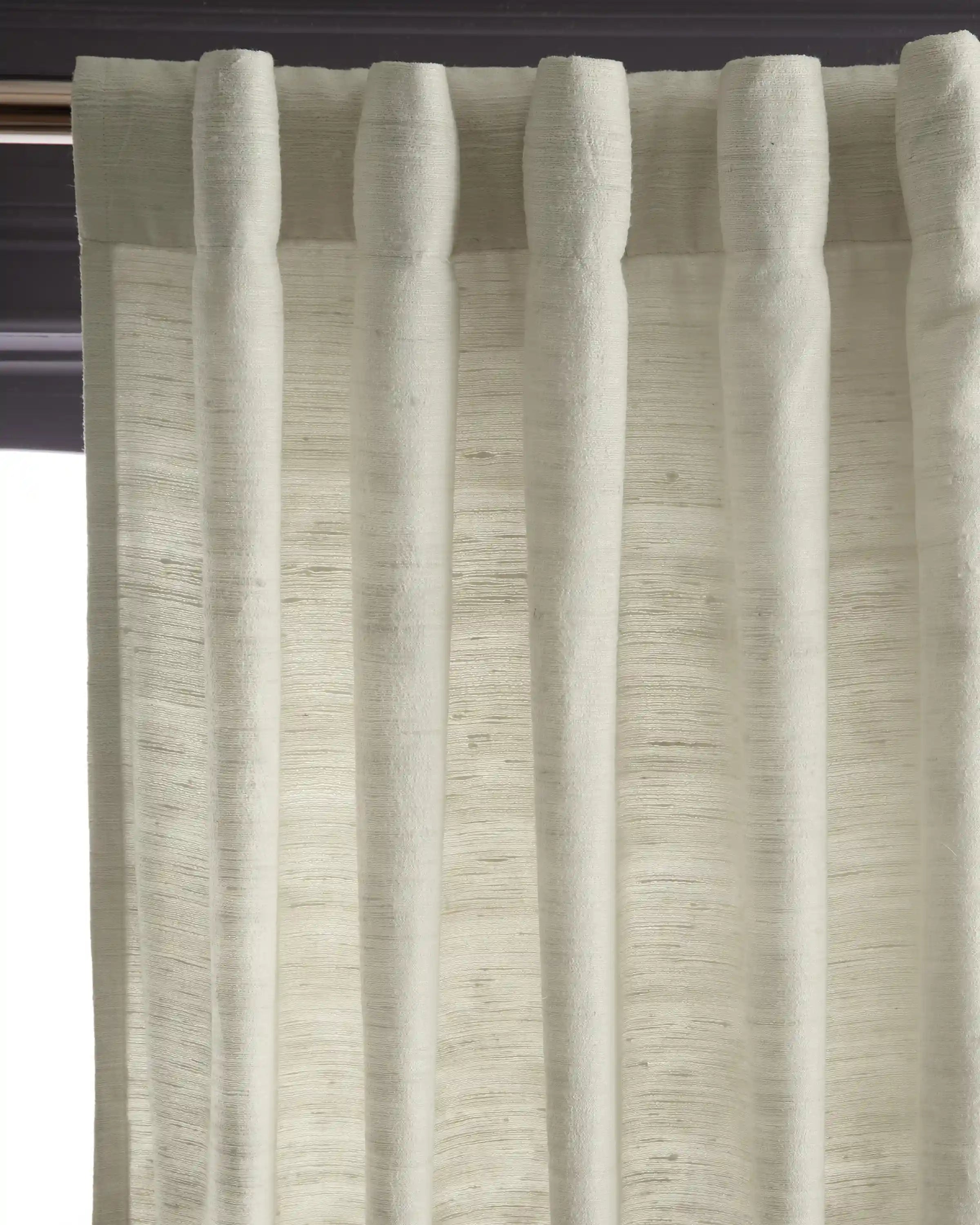 Raw Silk Curtain - Single Panel