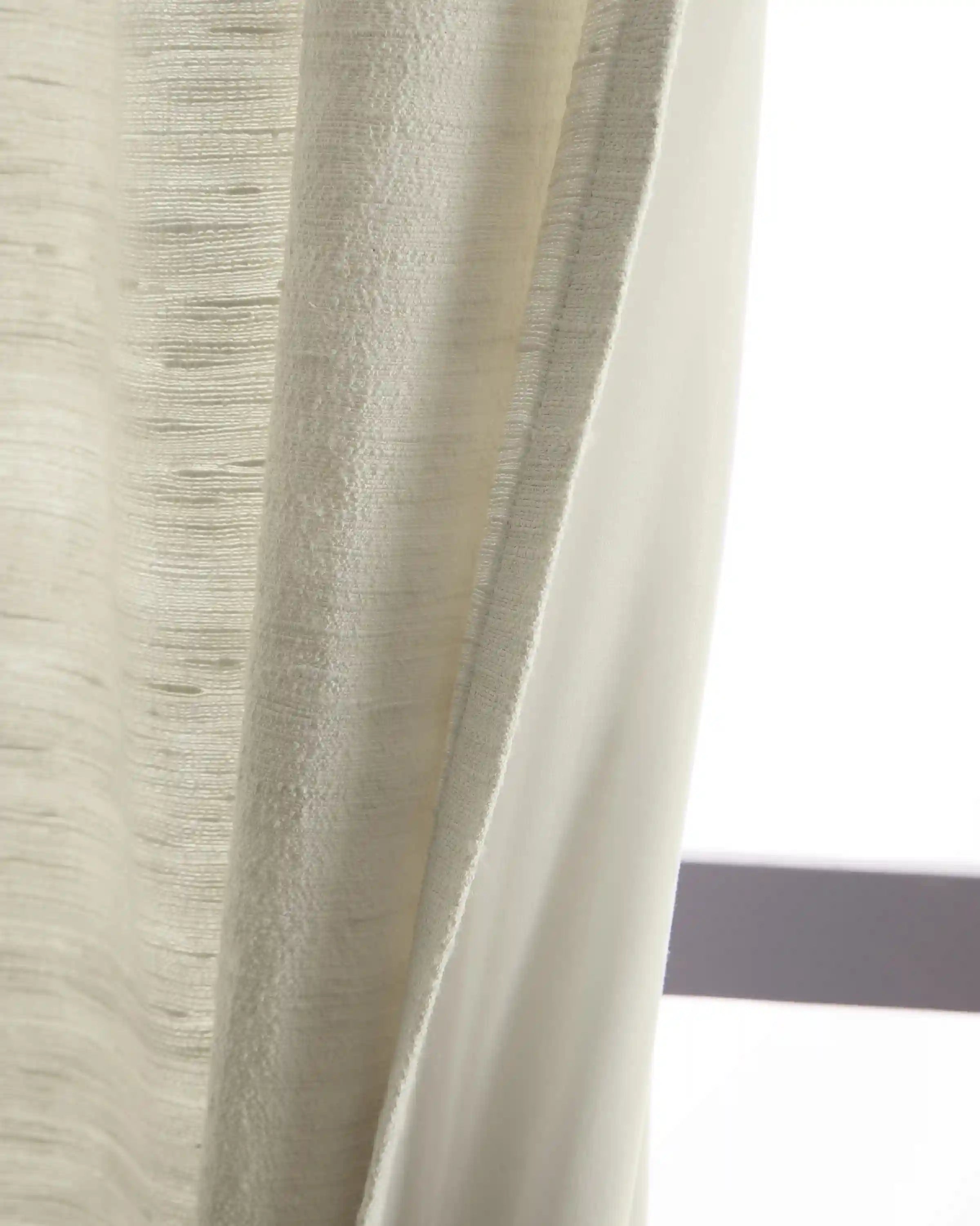 Raw Silk Curtain - Single Panel