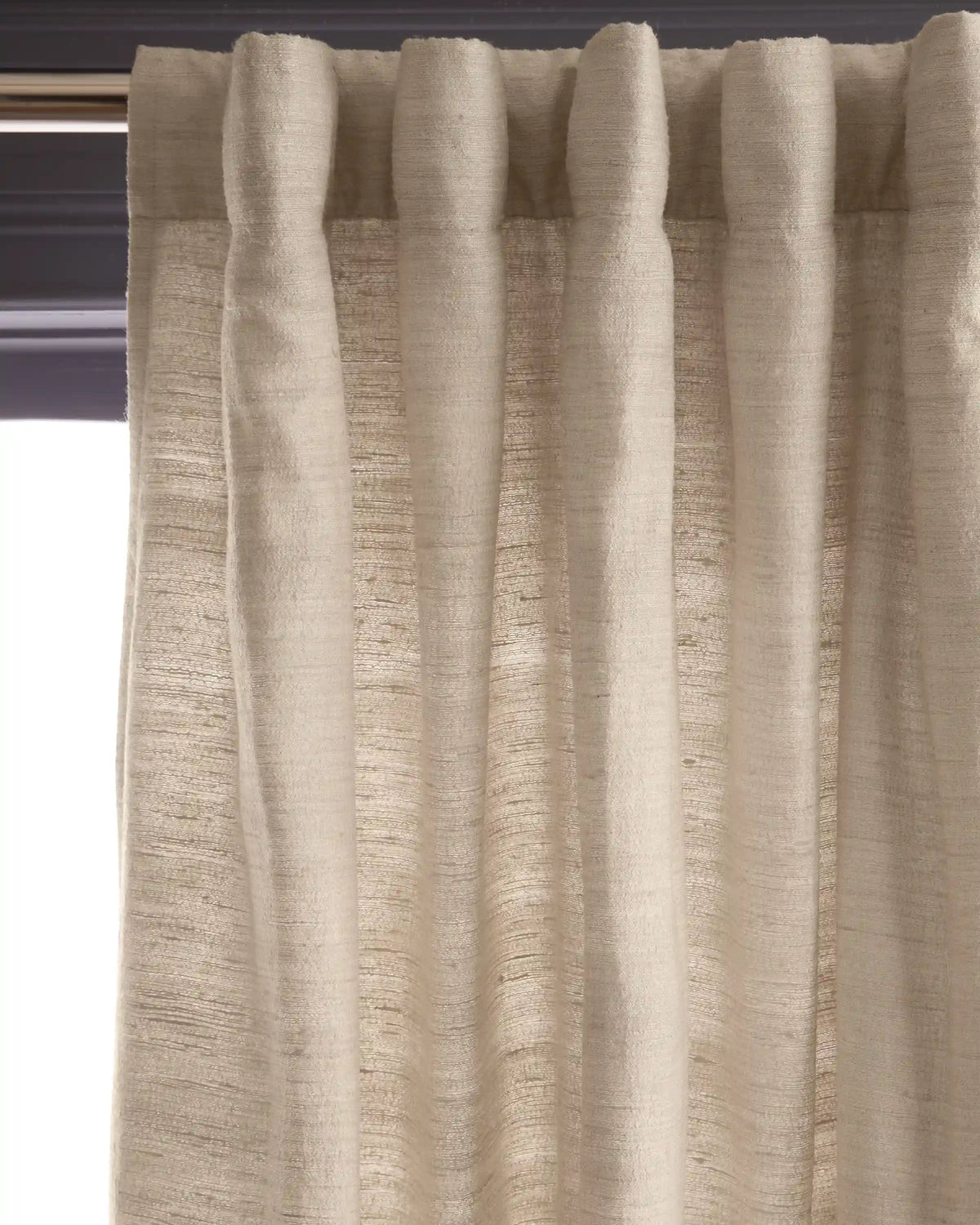 Raw Silk Curtain - Single Panel