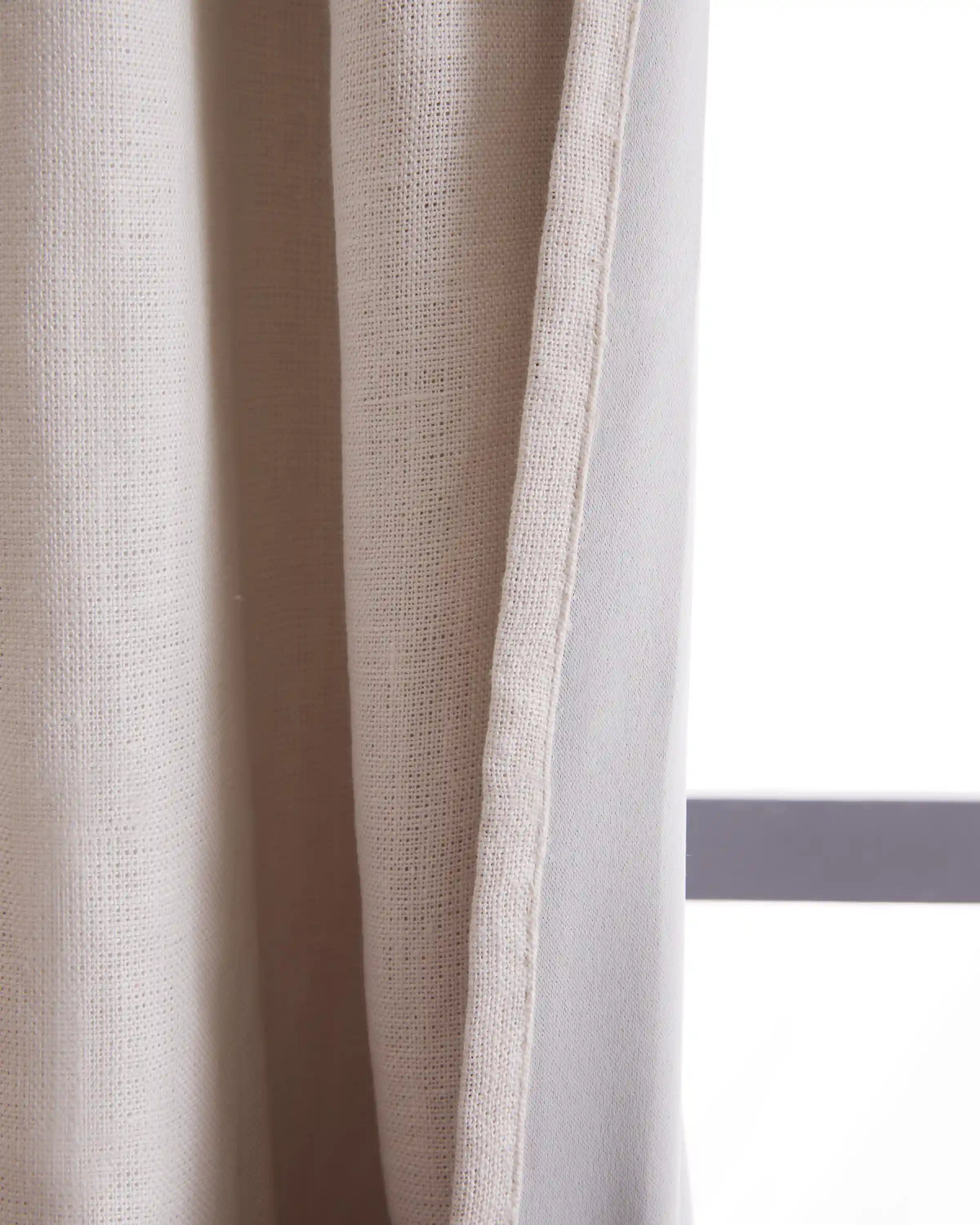 Heavyweight European Linen Room Darkening Curtain