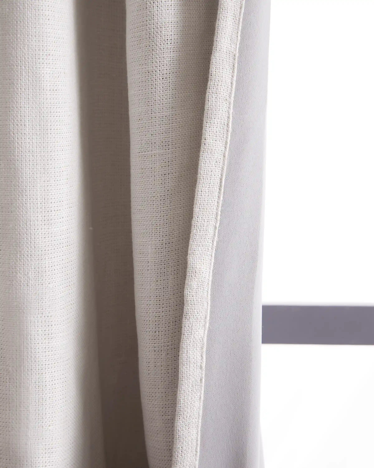 Heavyweight European Linen Room Darkening Curtain