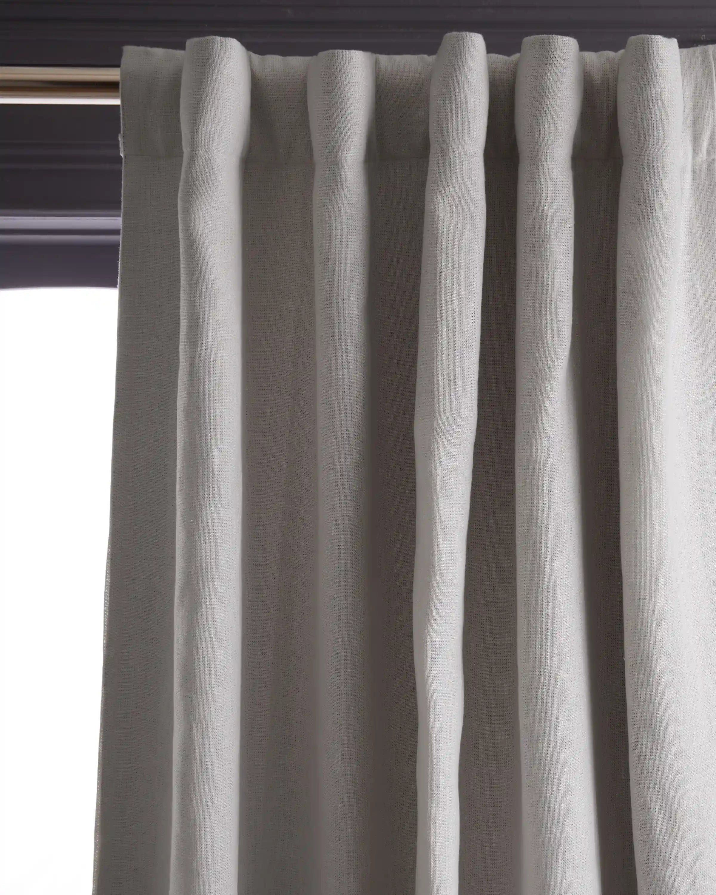 Heavyweight European Linen Room Darkening Curtain