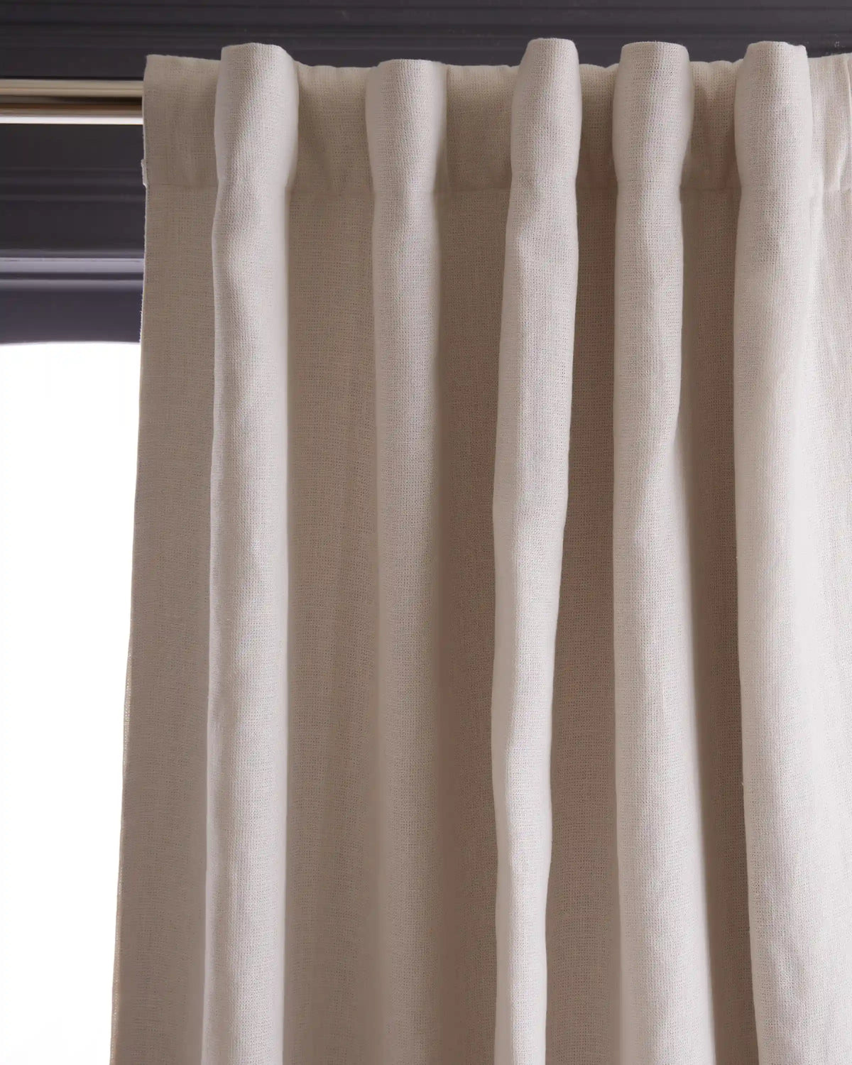Heavyweight European Linen Room Darkening Curtain