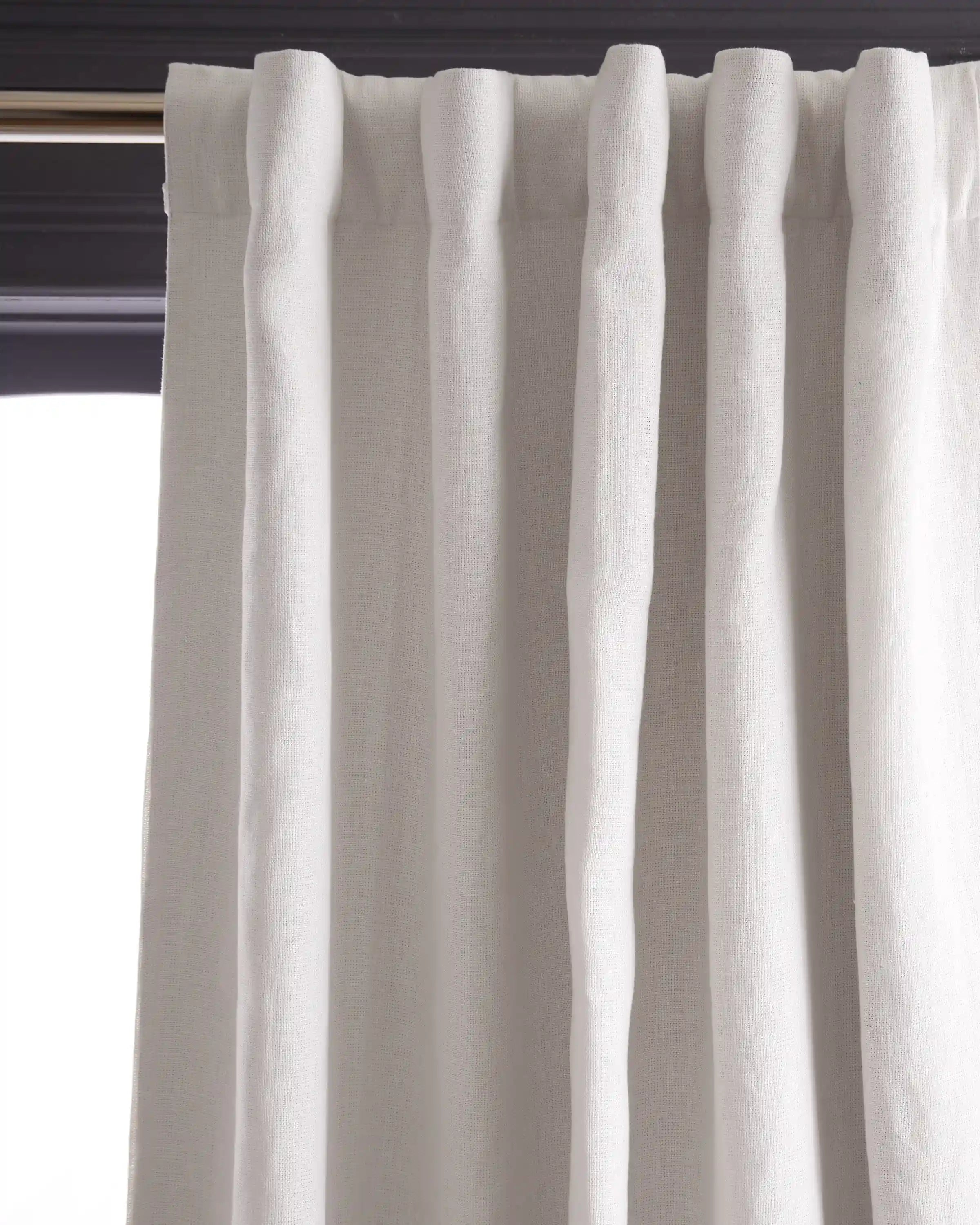 Heavyweight European Linen Room Darkening Curtain