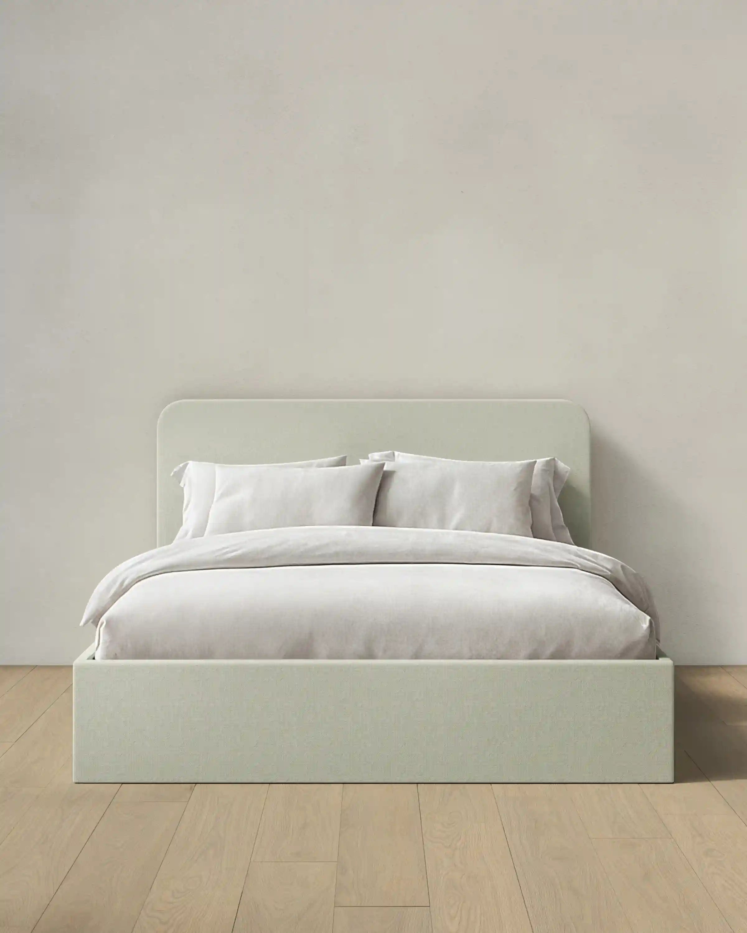 100% Linen Curved Bed
