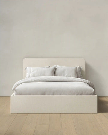 100% Linen Curved Bed
