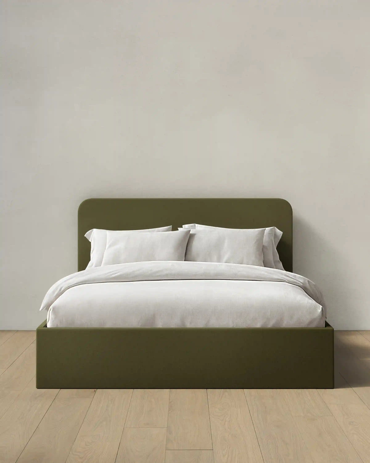 100% Linen Curved Bed