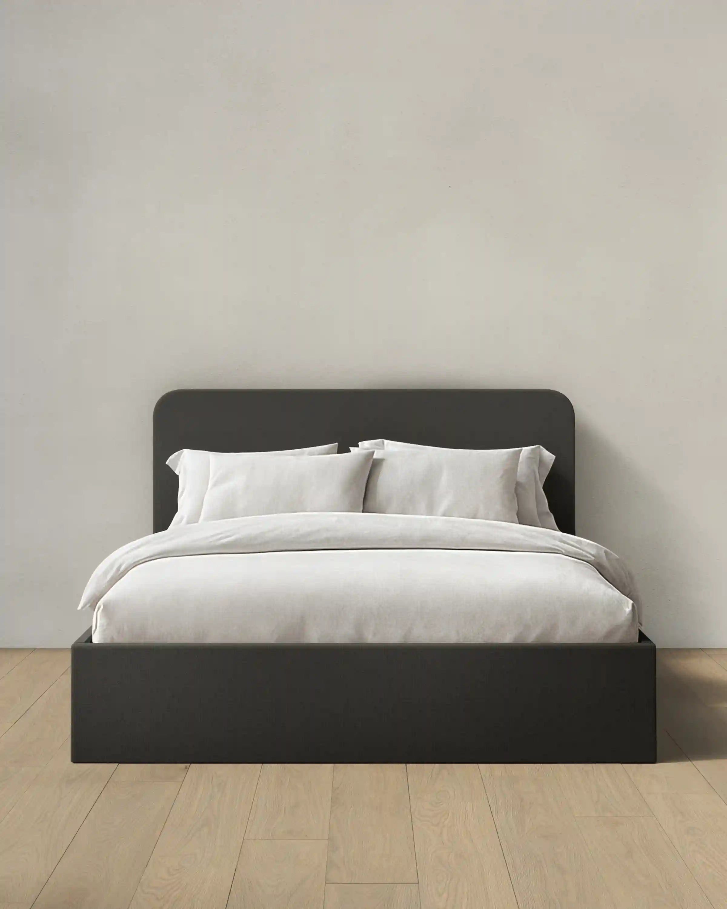 100% Linen Curved Bed