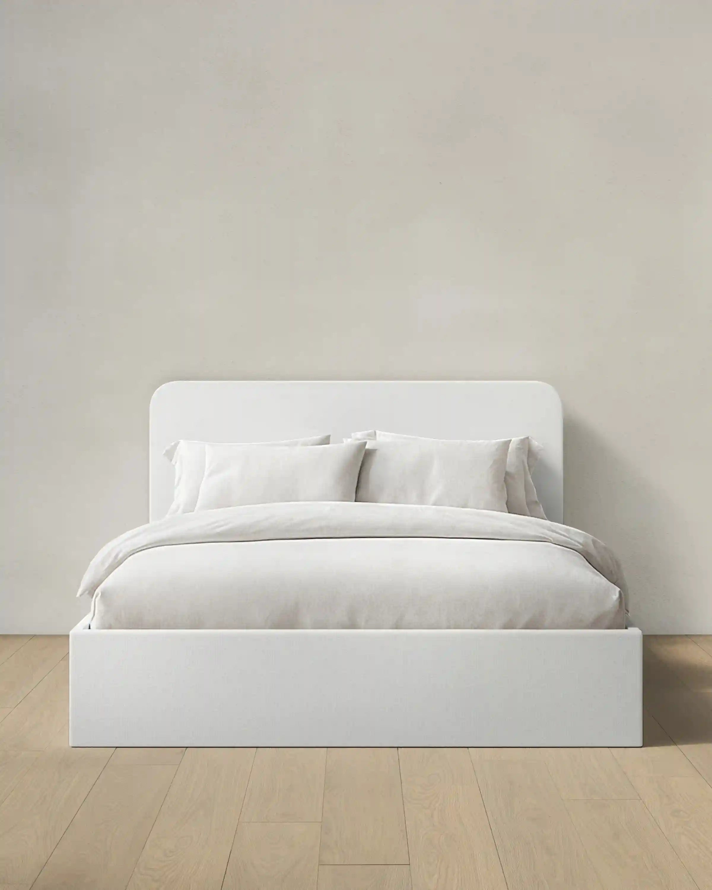 100% Linen Curved Bed