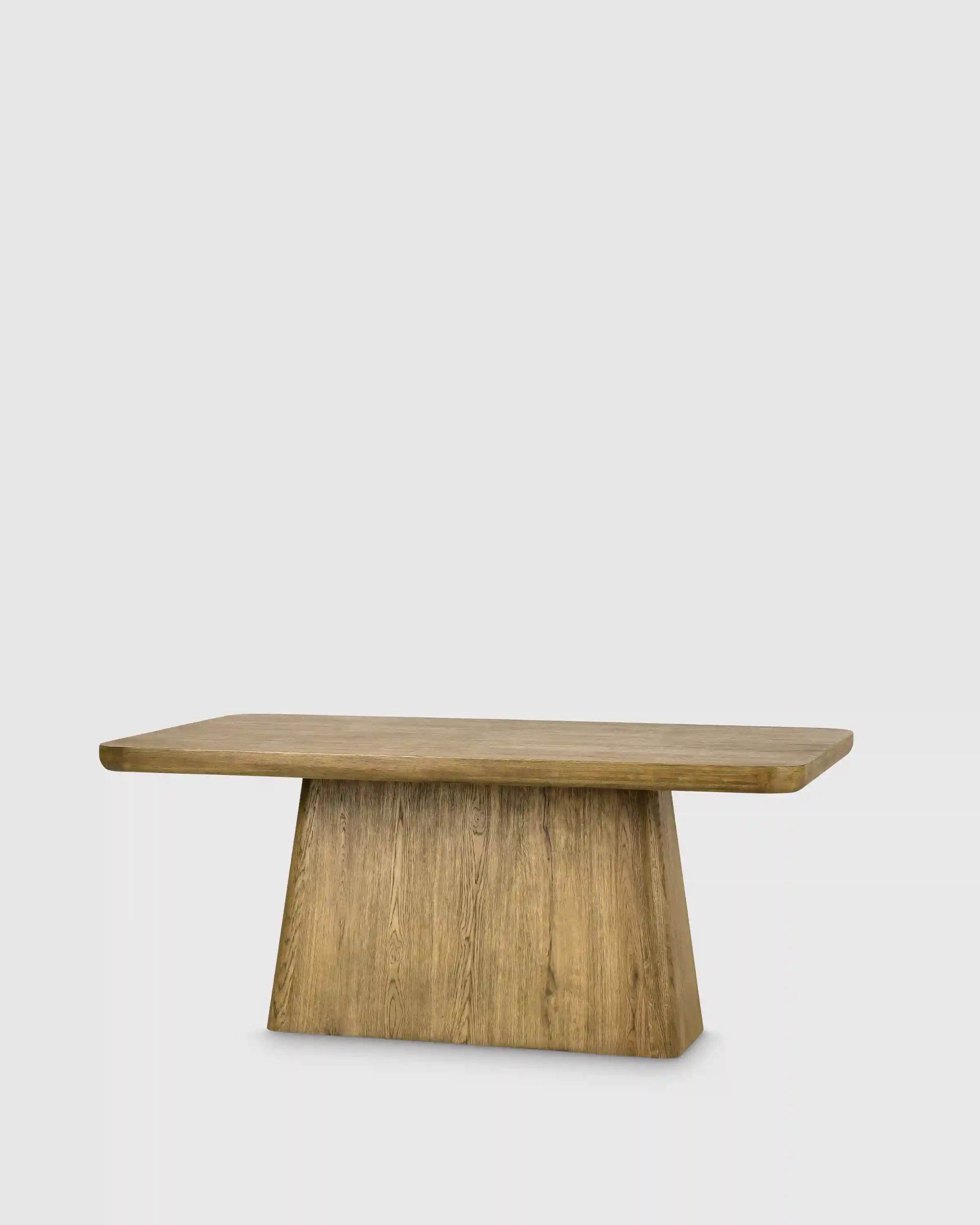 Rustic Oak Plinth Dining Table