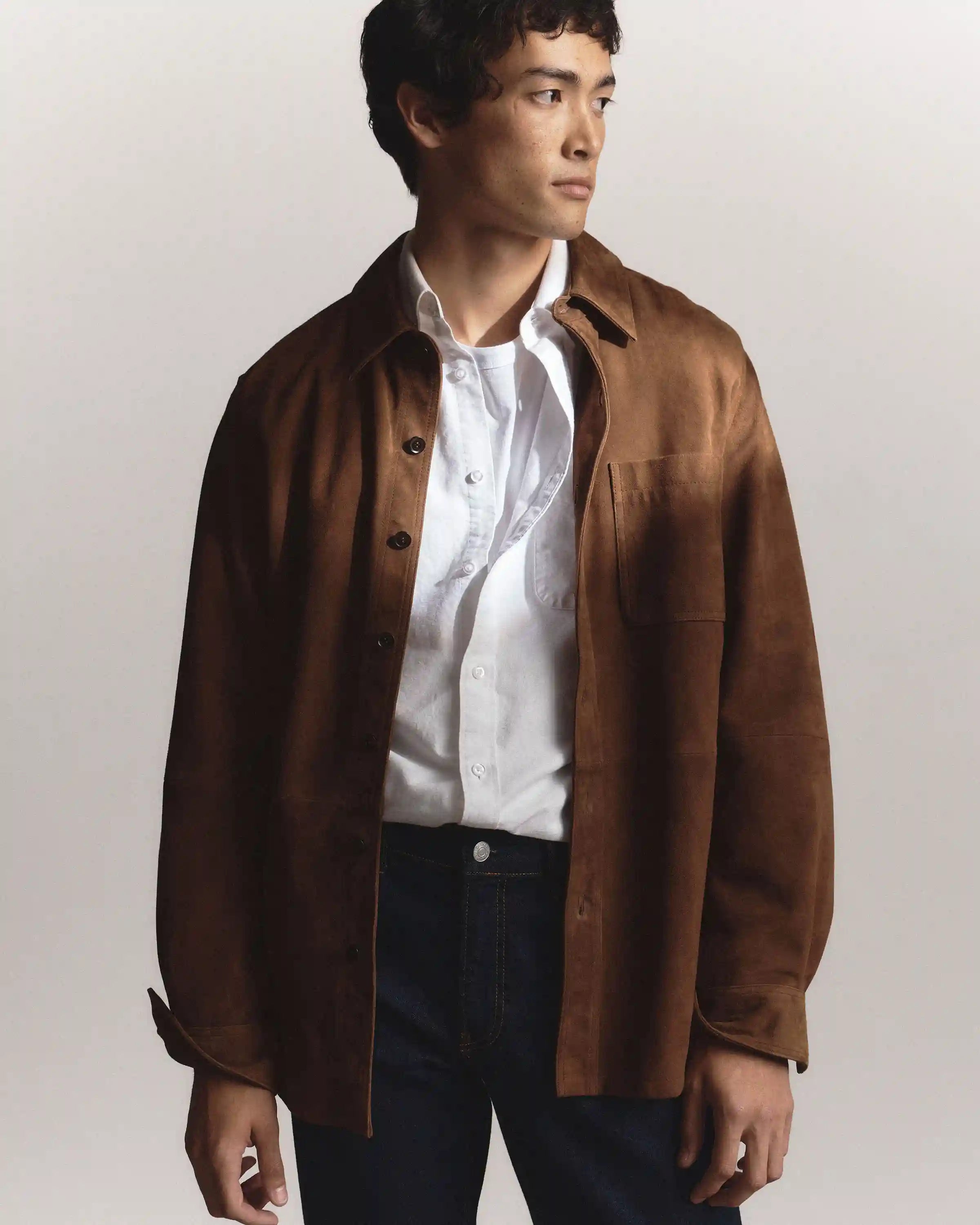 100% Suede Overshirt
