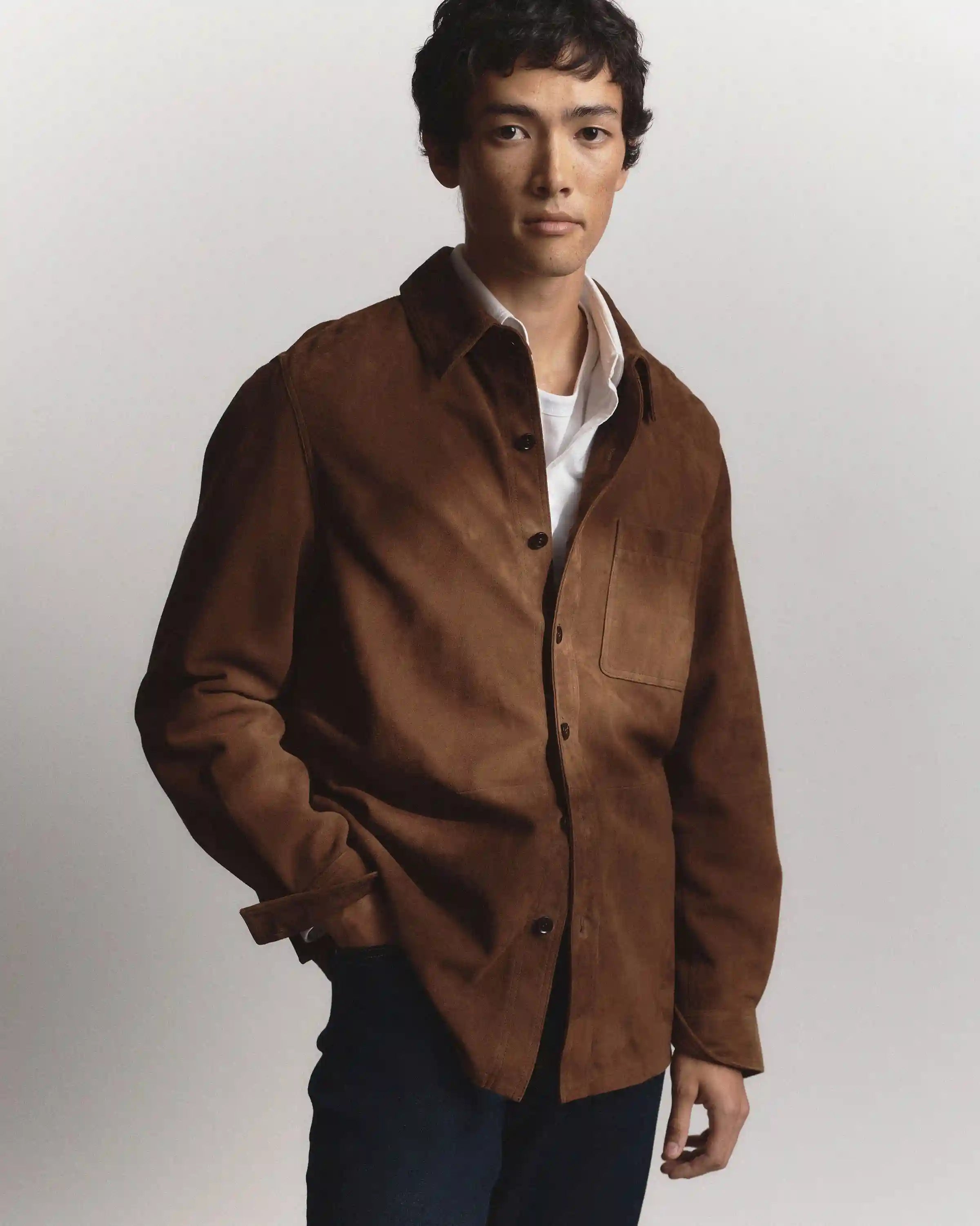 100% Suede Overshirt