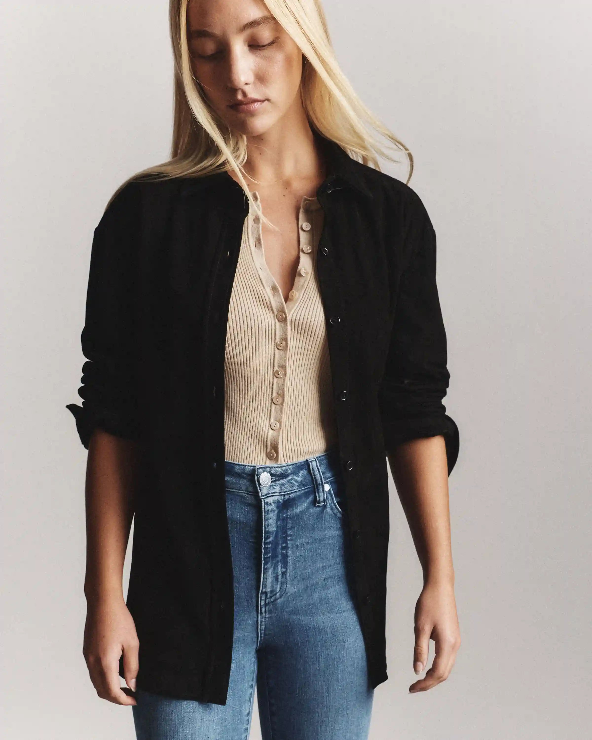100% Suede Overshirt