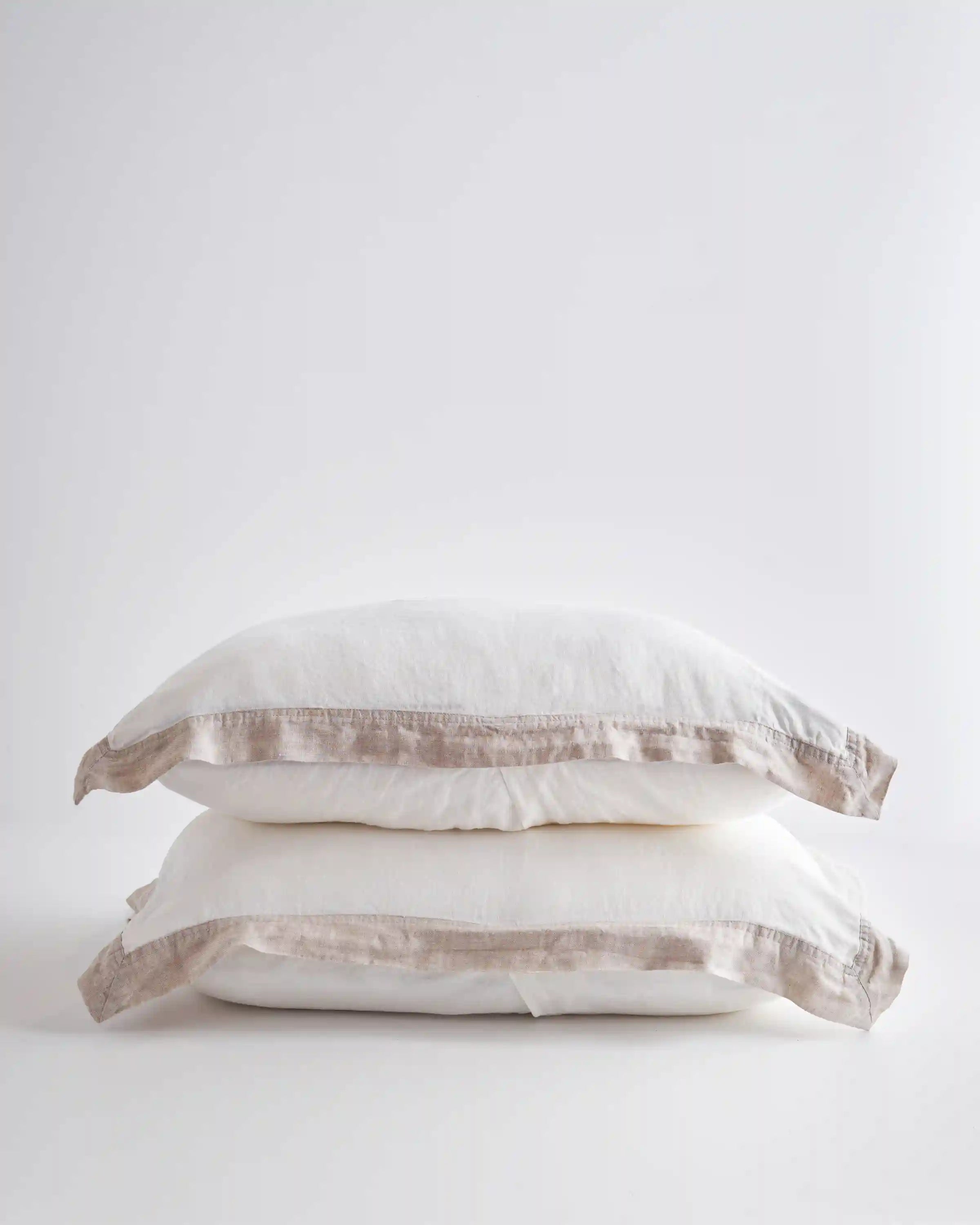 European Linen Bordered Sham Set