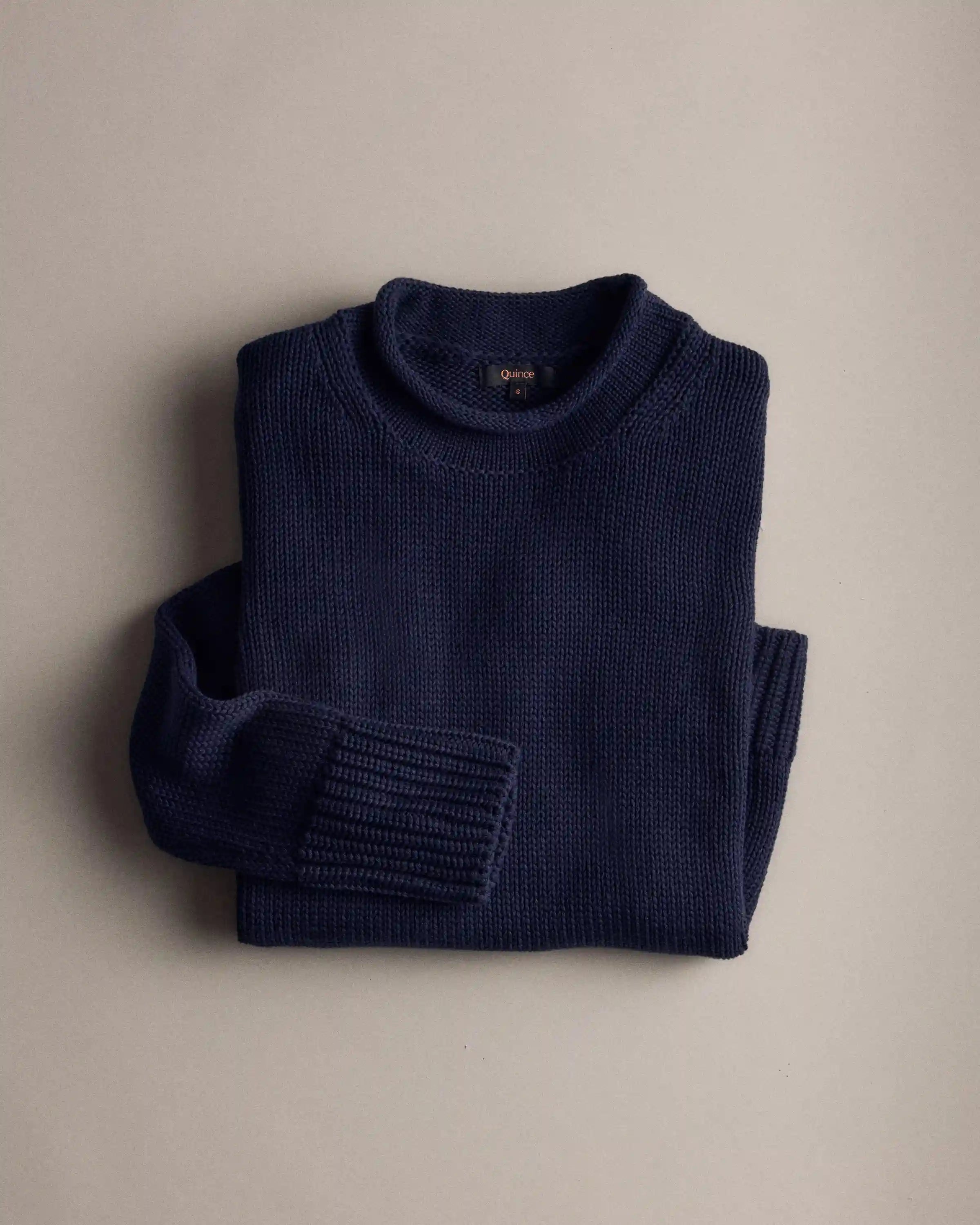 100% Organic Cotton Roll Neck Sweater
