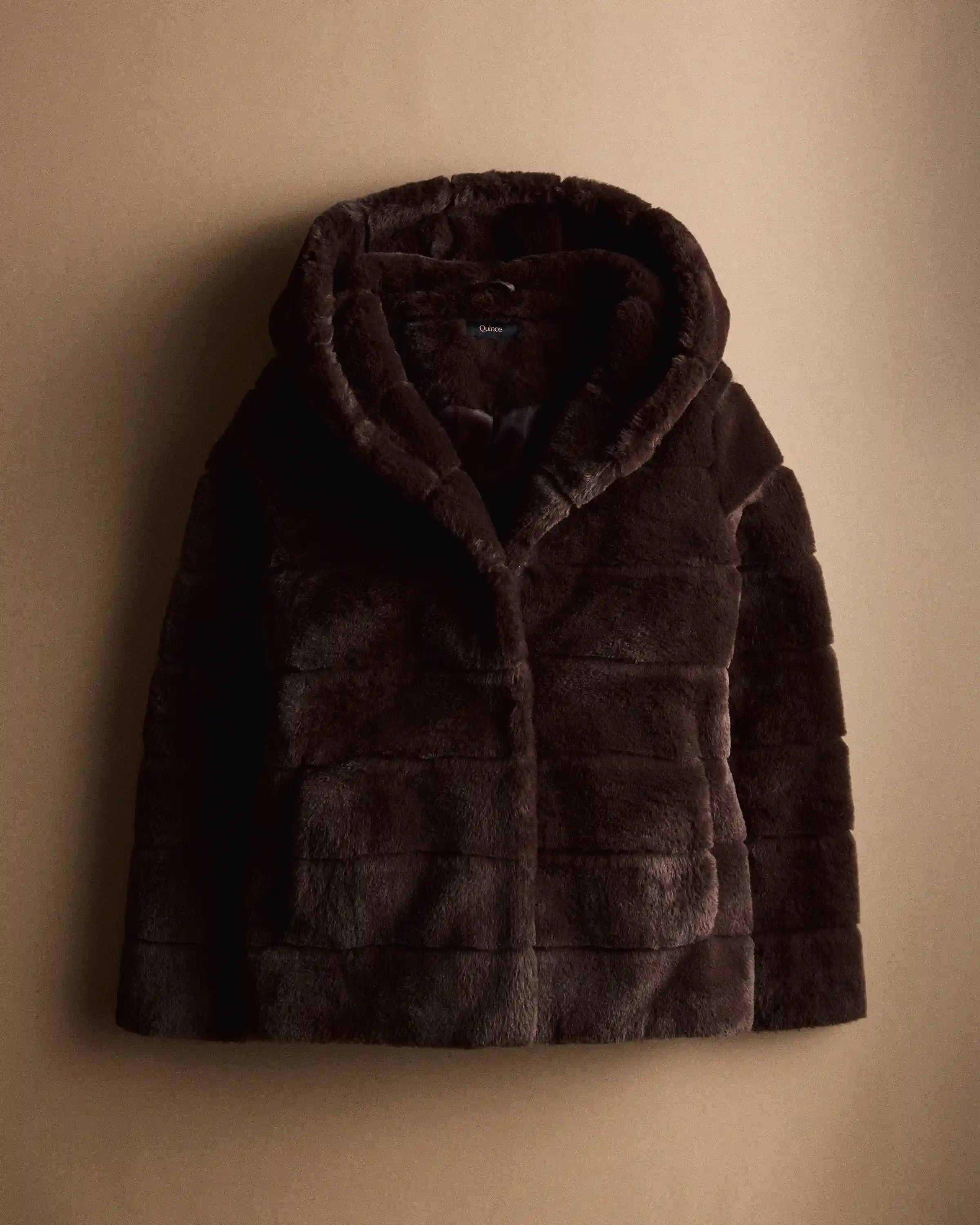 Hooded Faux Fur Jacket
