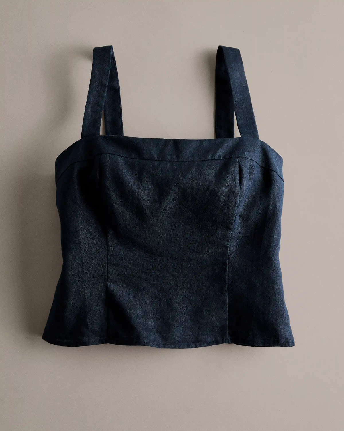 100% European Linen Fitted Tank