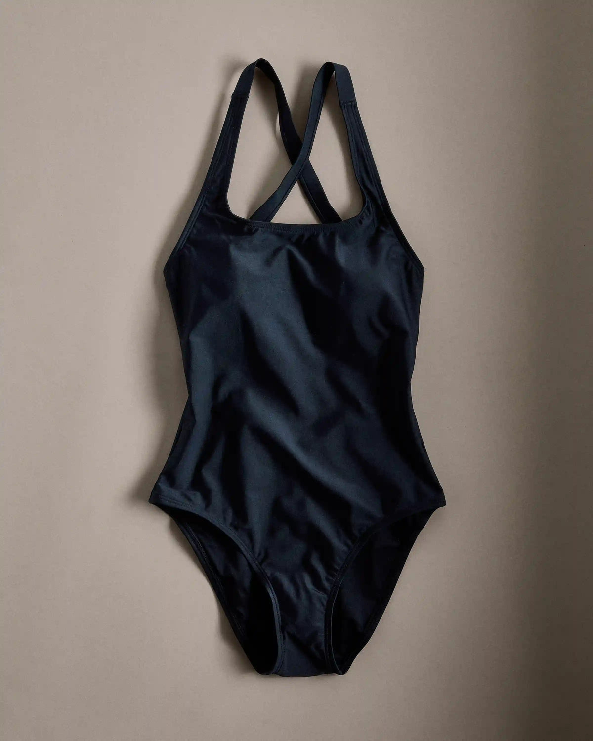 Italian Cross-Back One-Piece Swimsuit
