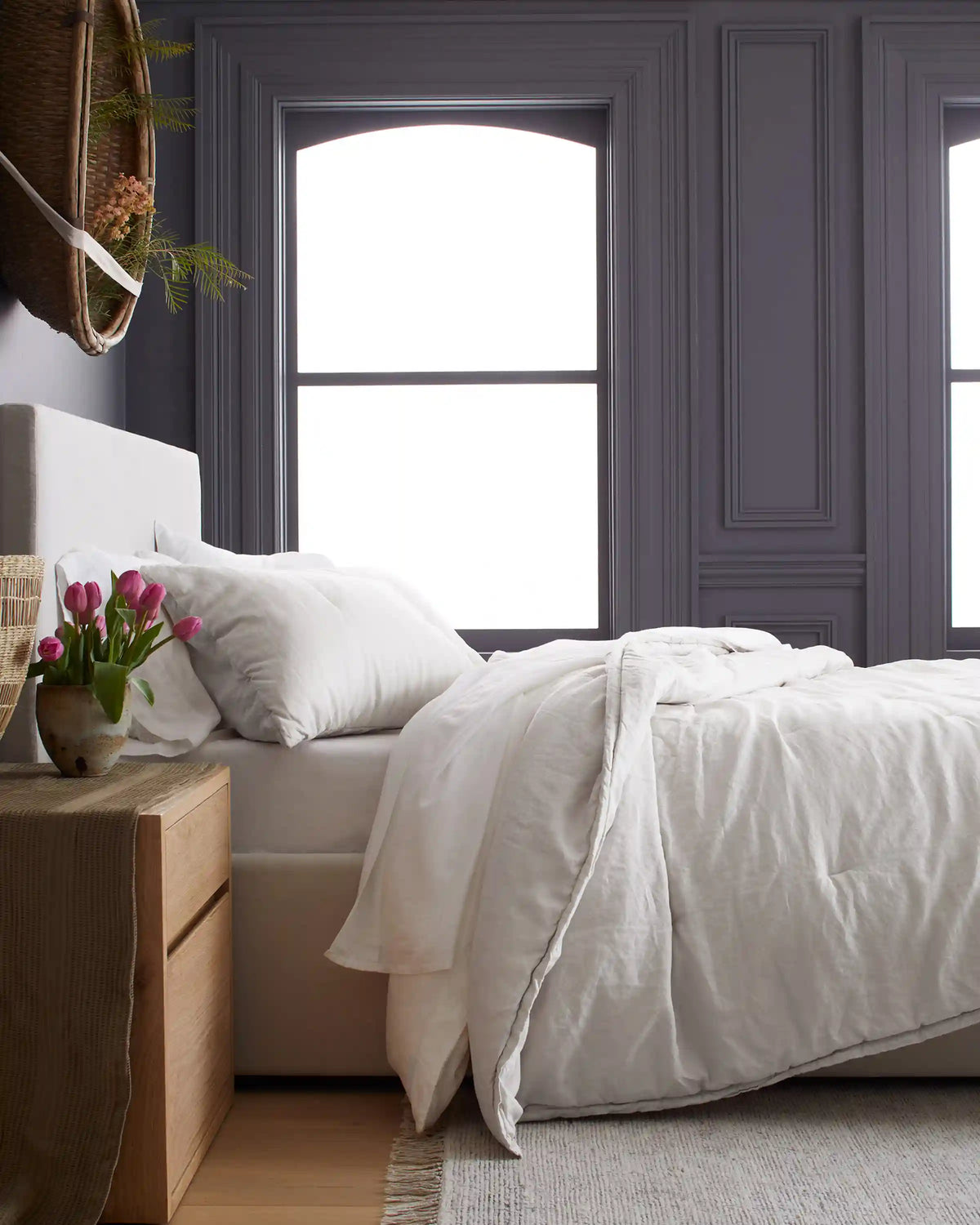 European Linen Essential Quilted Sham Set