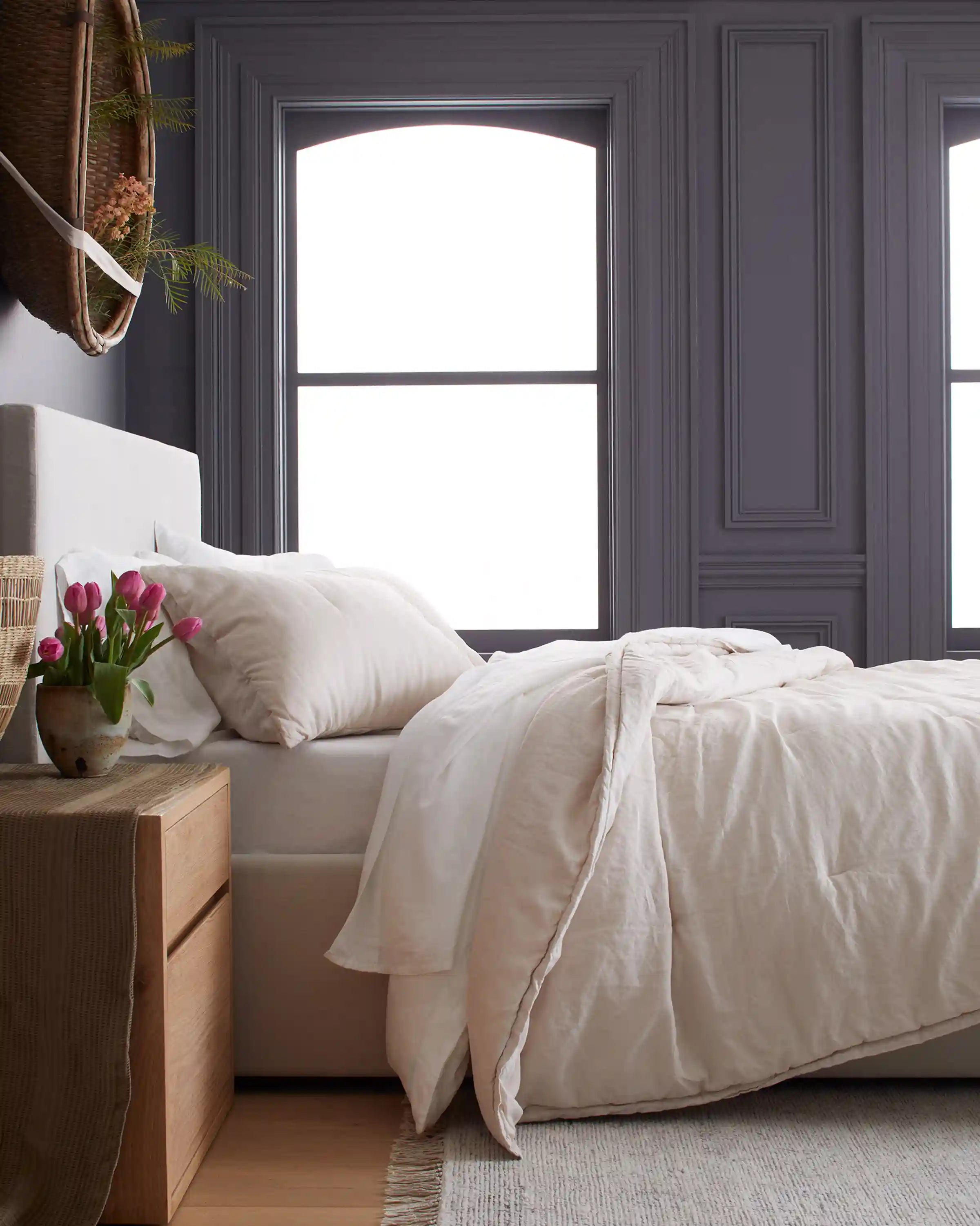 European Linen Essential Quilted Sham Set