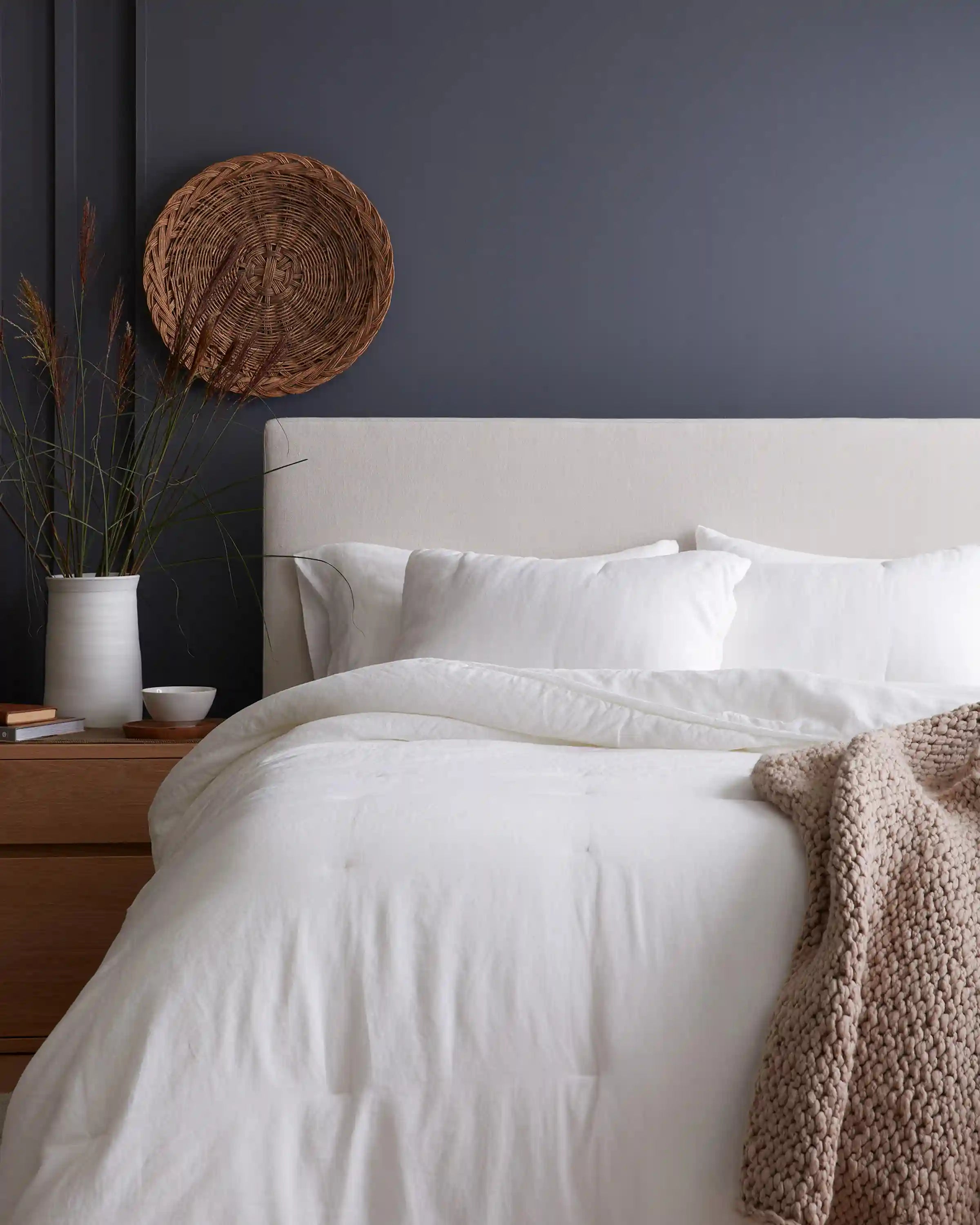 European Linen Essential Quilted Sham Set