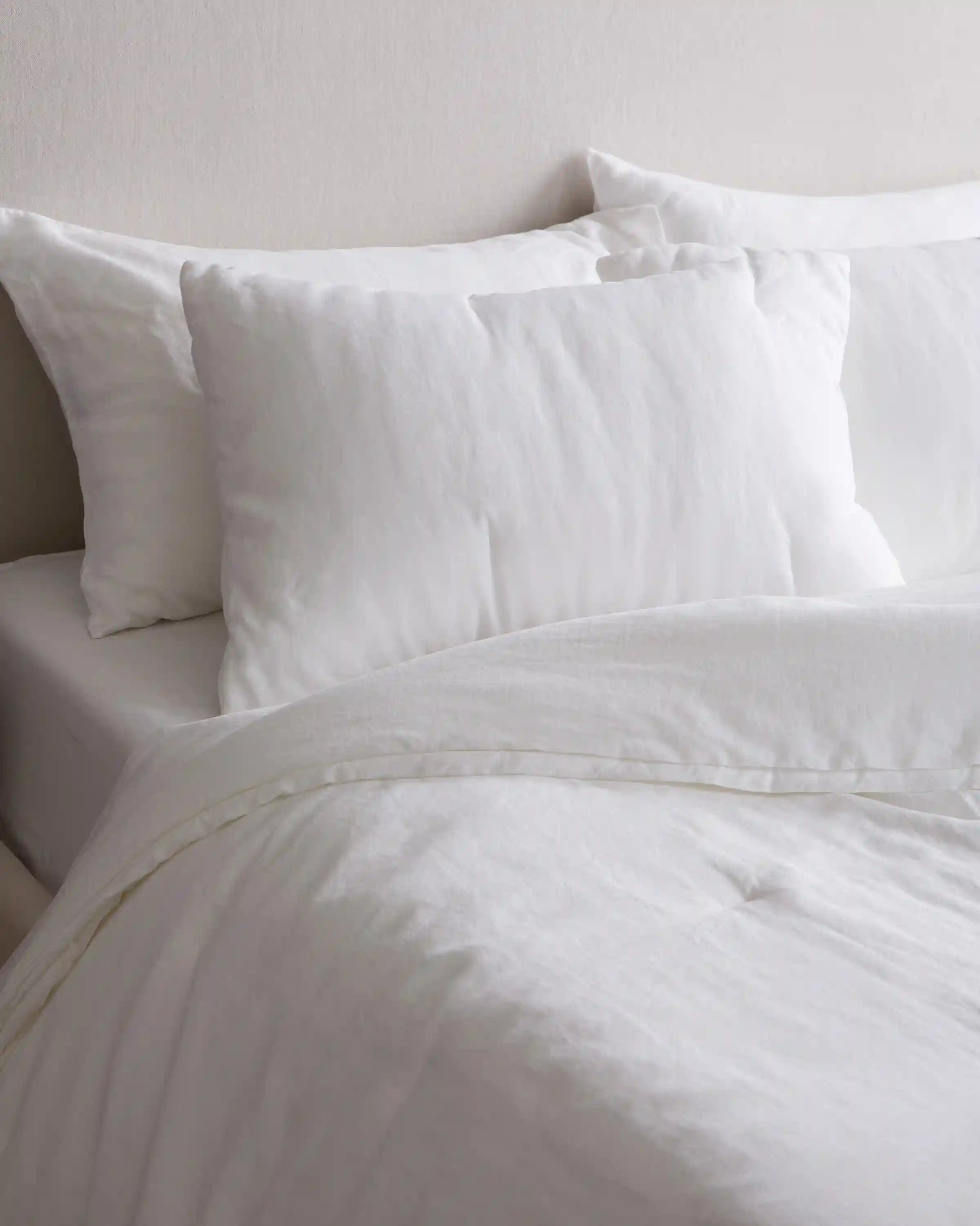 European Linen Essential Quilted Sham Set