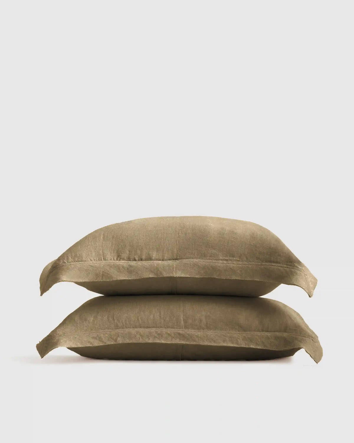 European Linen Double Flange Sham Set