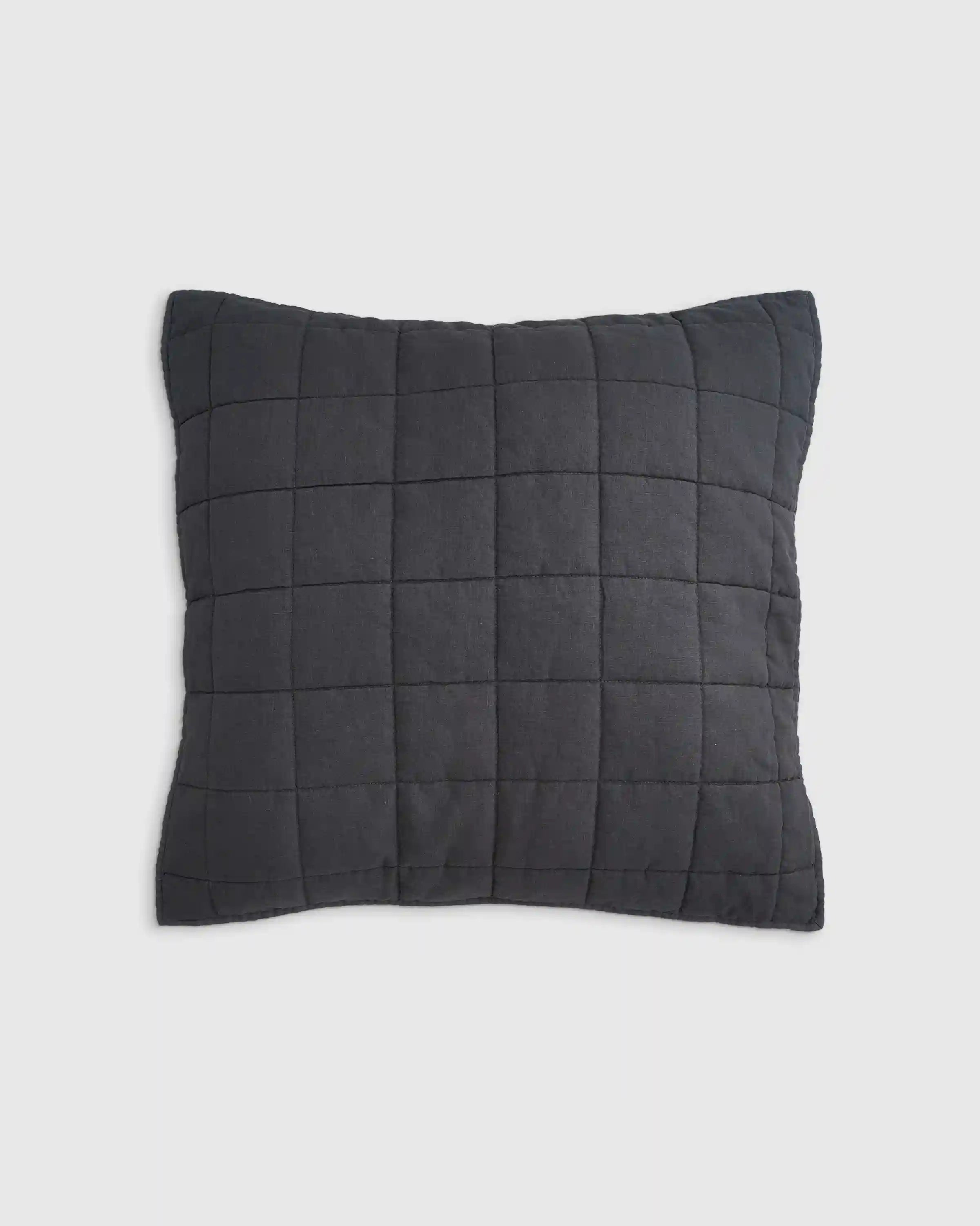 European Linen Box Quilted Euro Sham