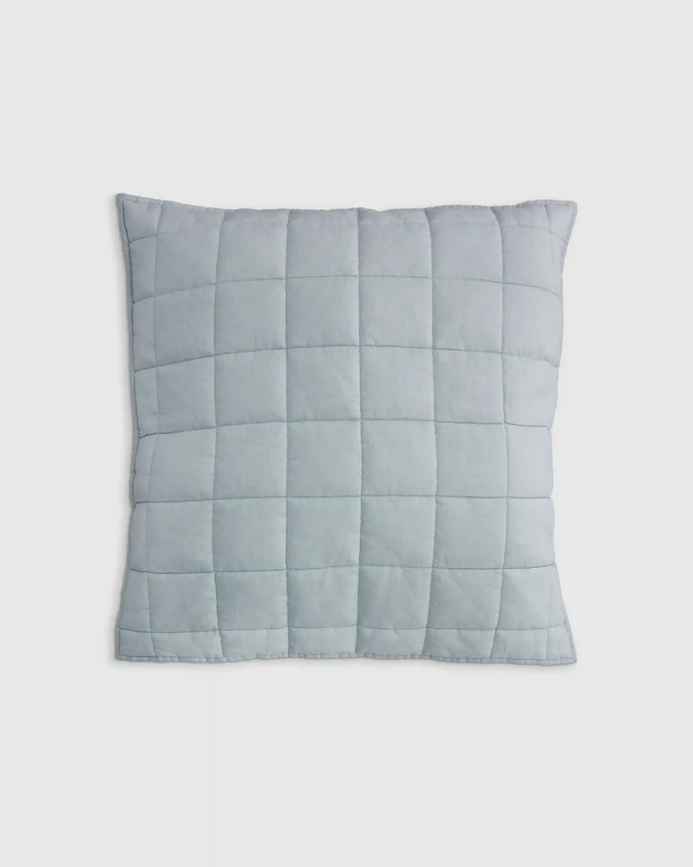 European Linen Box Quilted Euro Sham