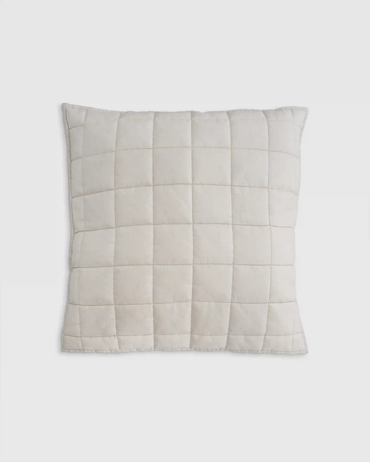 European Linen Box Quilted Euro Sham