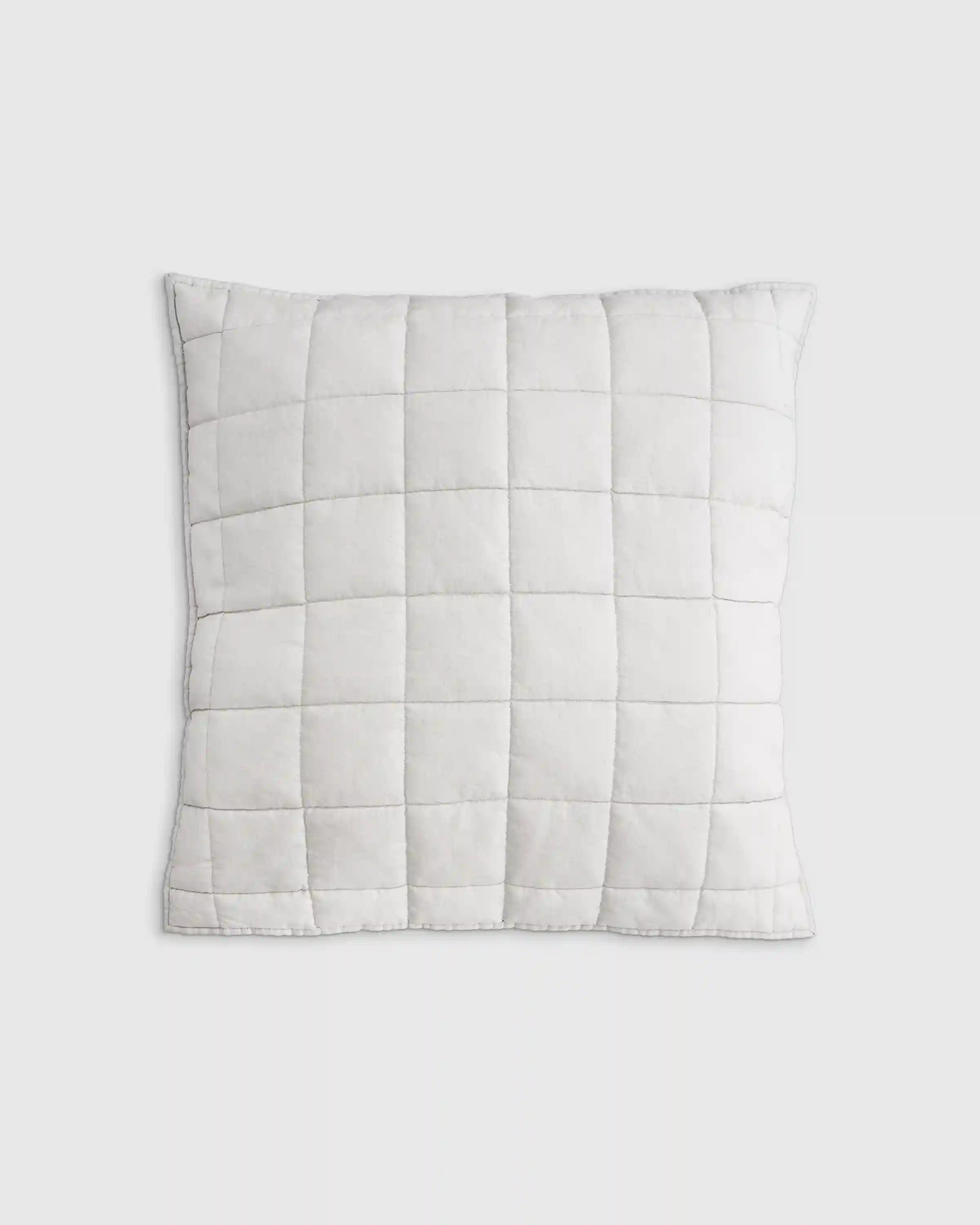 European Linen Box Quilted Euro Sham