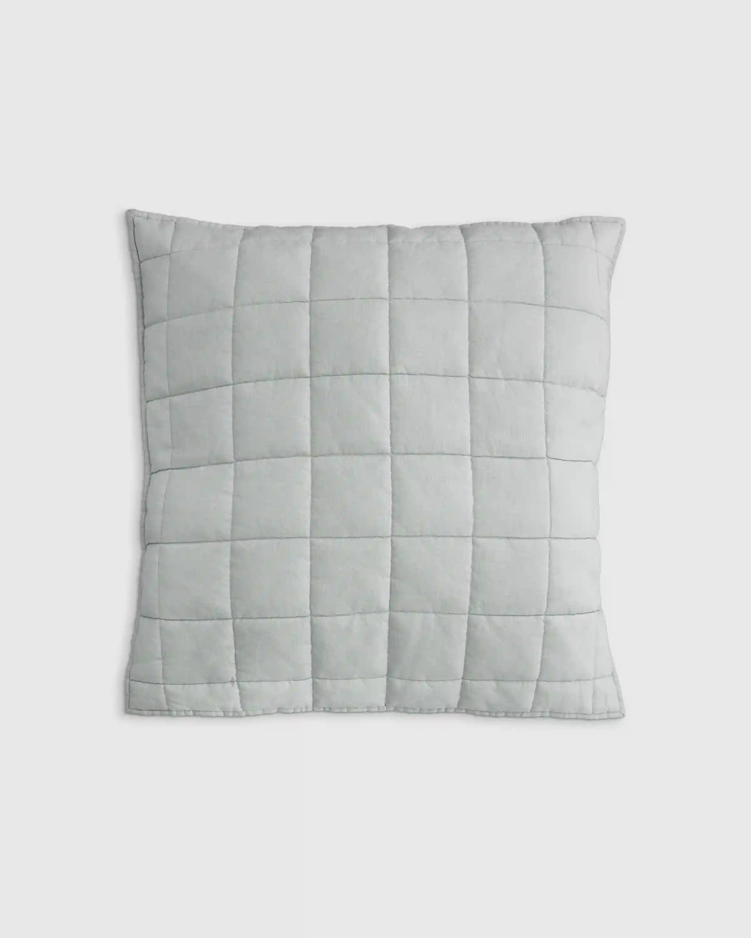 European Linen Box Quilted Euro Sham