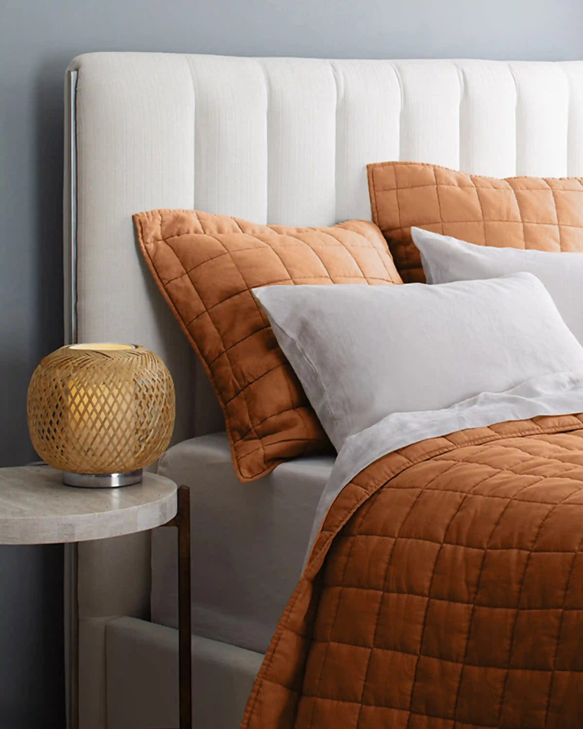 European Linen Box Quilted Euro Sham