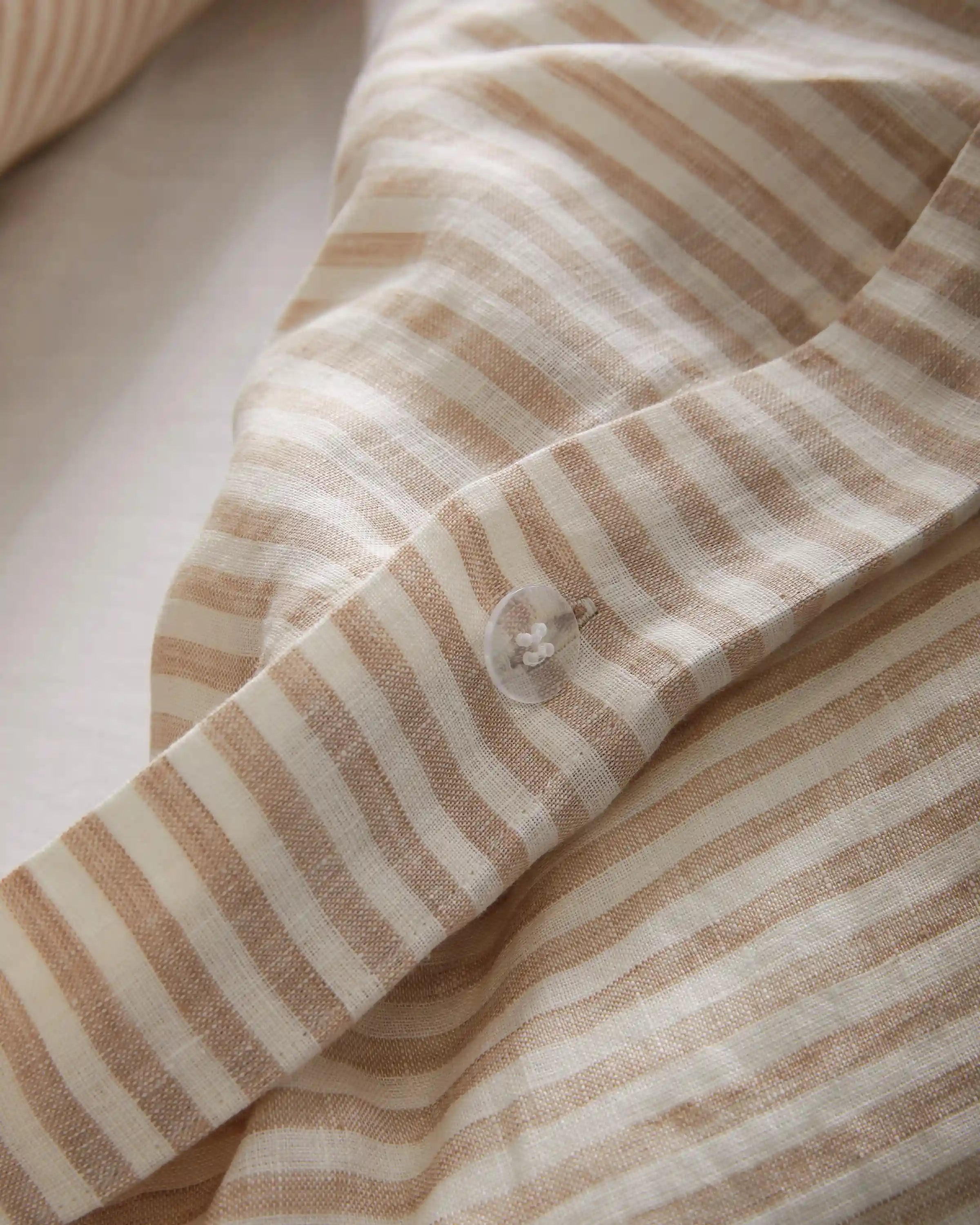 European Linen Stripe Duvet Cover Set
